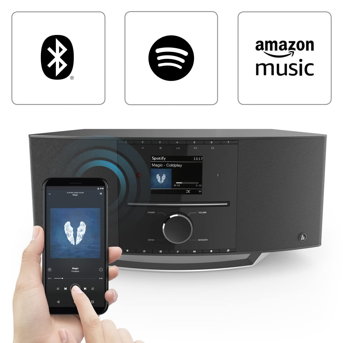 hama-dir3510scbtx-internetradio-mit-cd-player-dab-bluetooth-spotify-amazon-music image 3