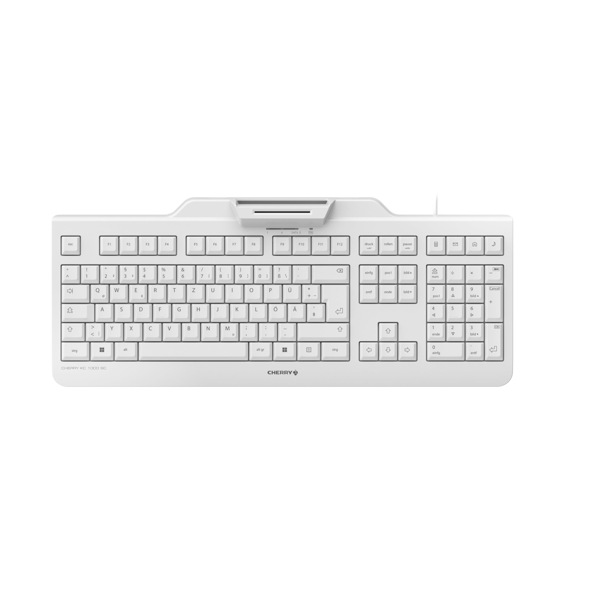 cherry-kc-1000-sc-security-tastatur-kabelgebunden-deutsch-qwertz-wei-mit-smartca image 1