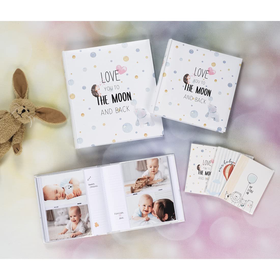 hama-babyalbum-to-the-moon-fotoalbum-mit-60-seiten-240-fotos-29x32-cm-wei image 6
