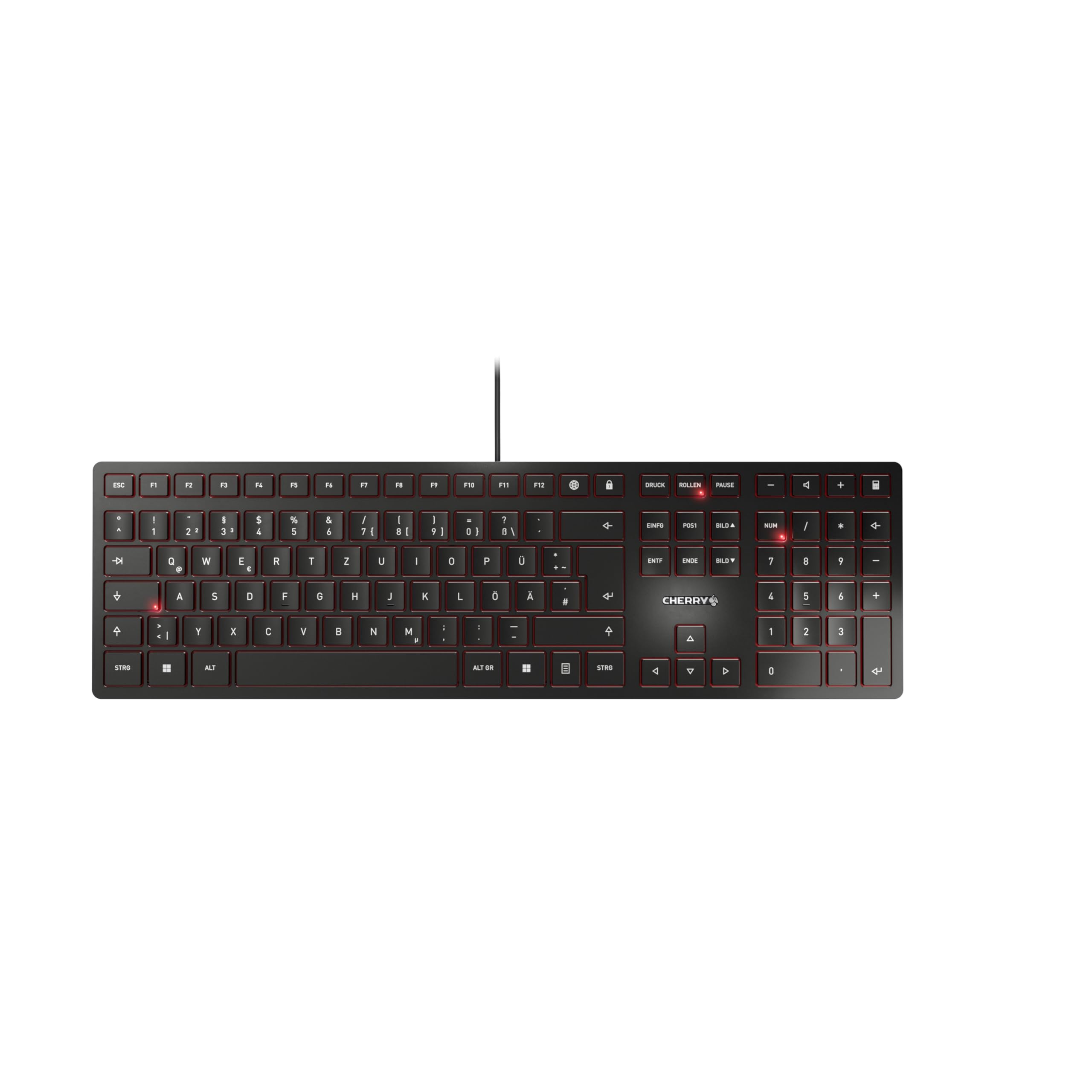 cherry-kc-6000-slim-kabellose-usb-tastatur-mit-sondertasten image 1