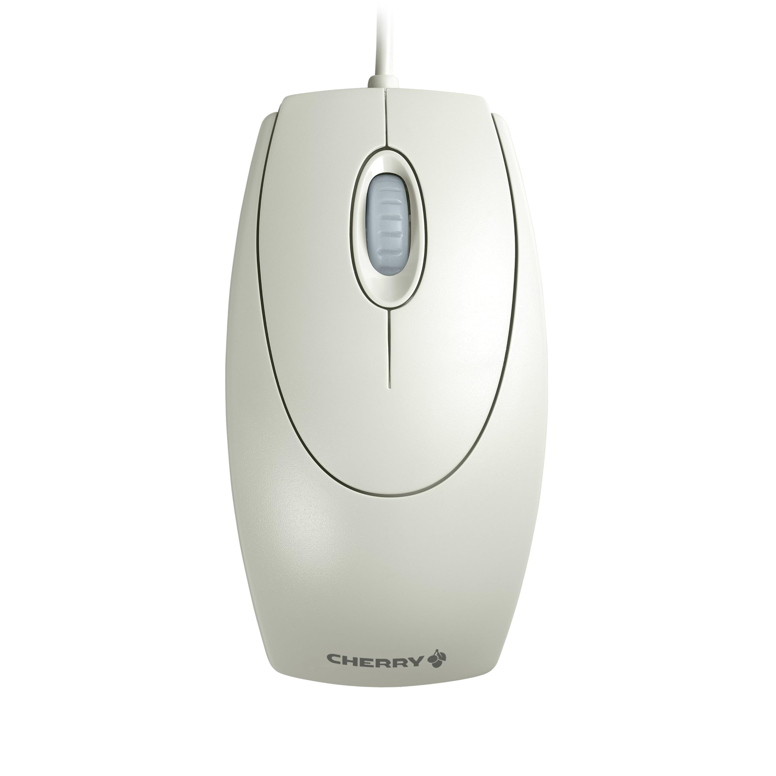 cherry-wheelmouse-kabelgebundene-retro-maus-beidh-ndig-nutzbar-hellgrau image 1