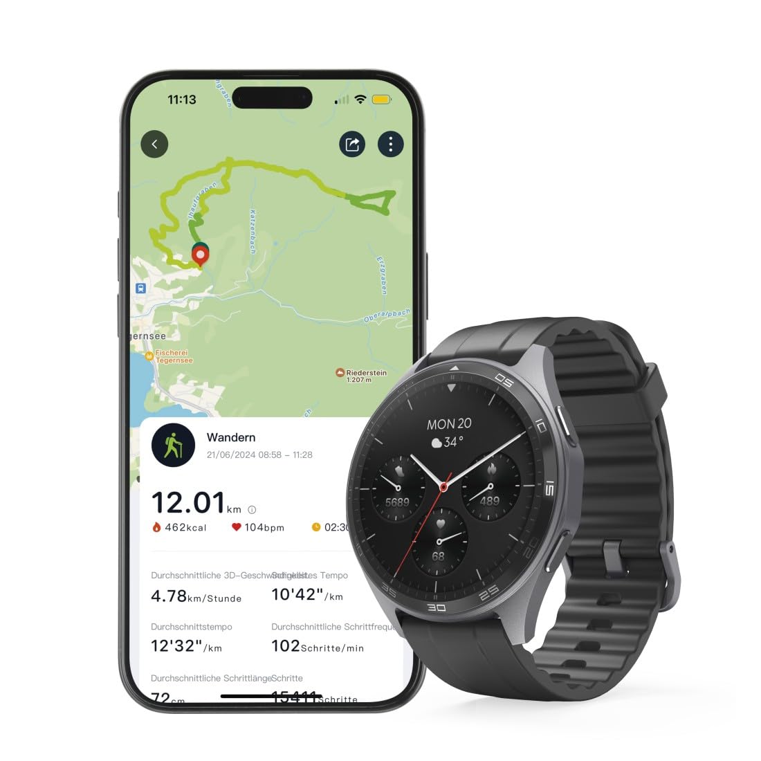 hama-smartwatch-7010-1-43-amoled-always-on-gps-telefonfunktion-ip68-110-sportmod image 7