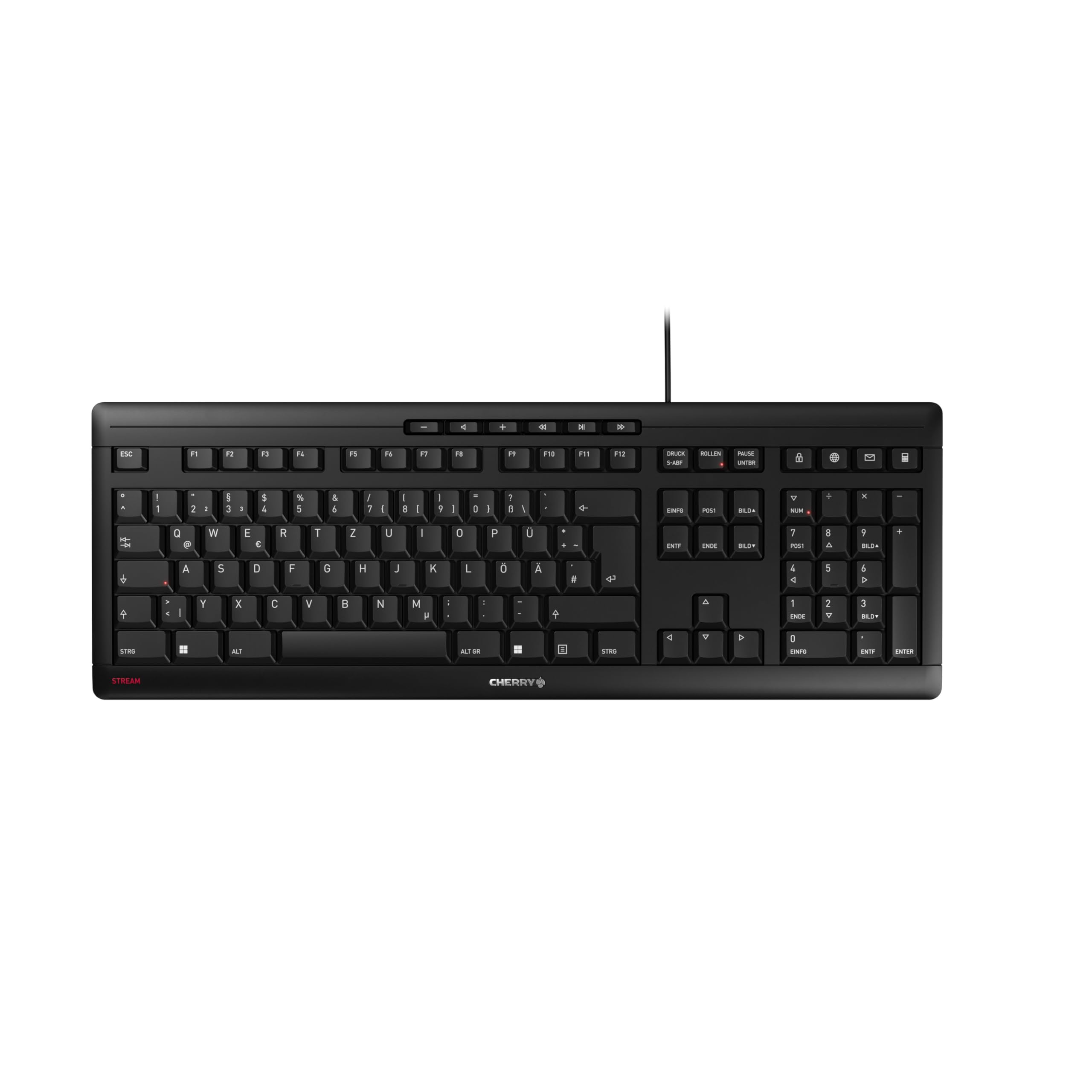 cherry-stream-keyboard-g85-231-kabelgebundene-tastatur-deutsches-qwertz-schwarz image 1