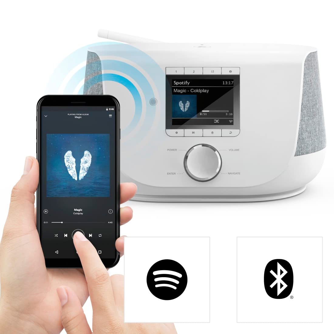 hama-design-radio-54248-digitalradio-dir3300sbt-dab-internetradio-bluetooth image 3