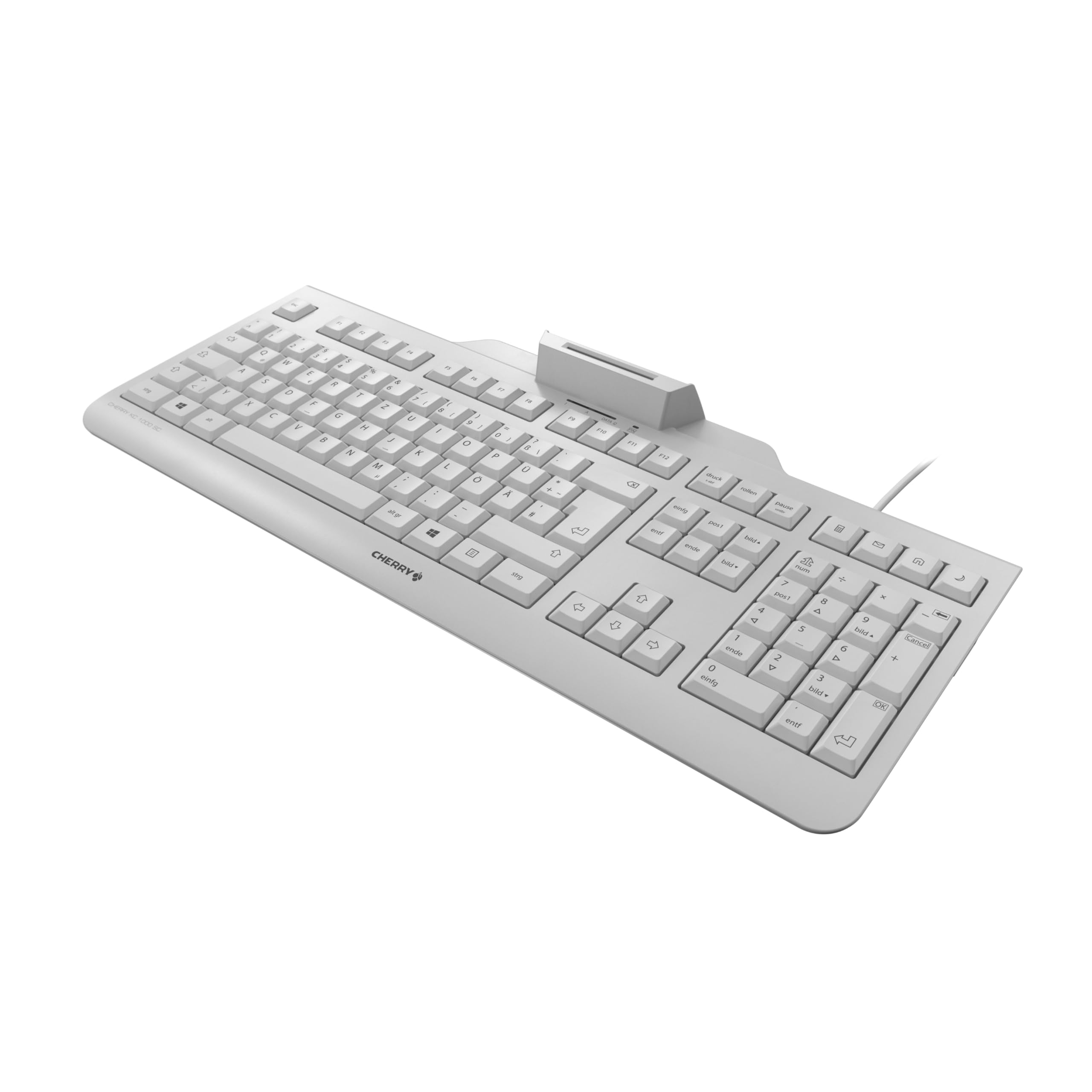cherry-kc-1000-sc-security-tastatur-kabelgebunden-deutsch-qwertz-wei-mit-smartca image 2