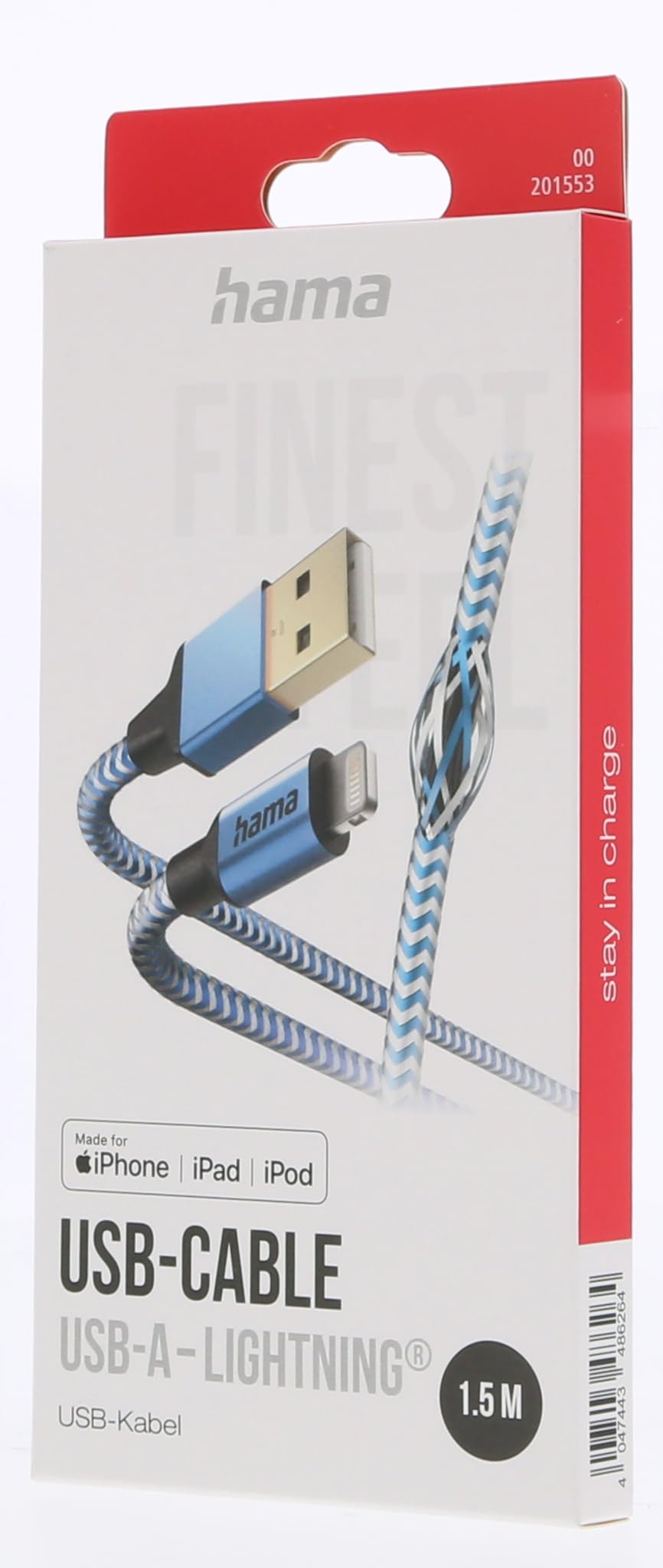 hama-reflective-ladekabel-usb-a-auf-lightning-mfi-nylon-1-5m-blau image 5