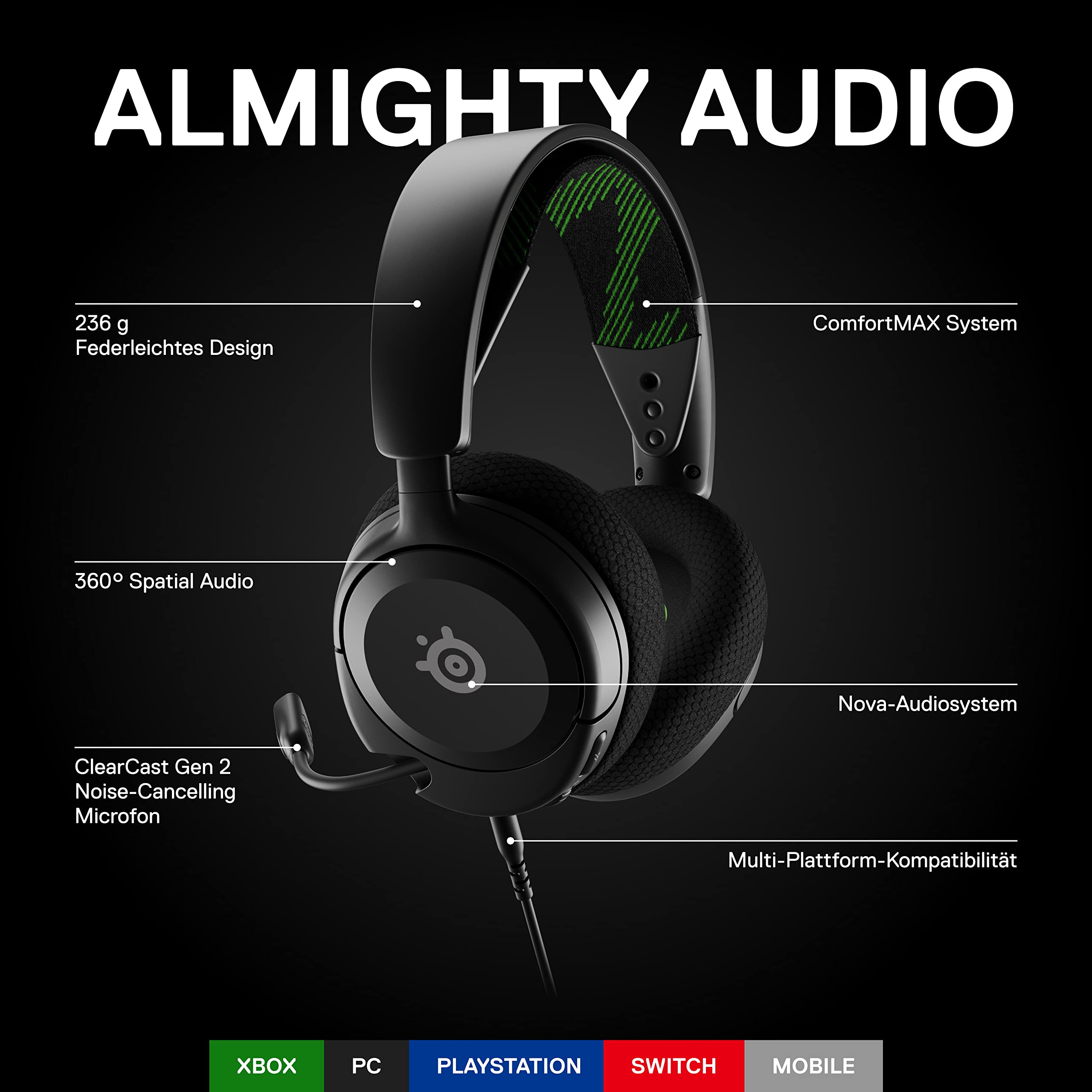 steelseries-arctis-nova-1x-multi-system-gaming-headset-xbox-pc-ps5-ps4-hi-fi-tre image 2