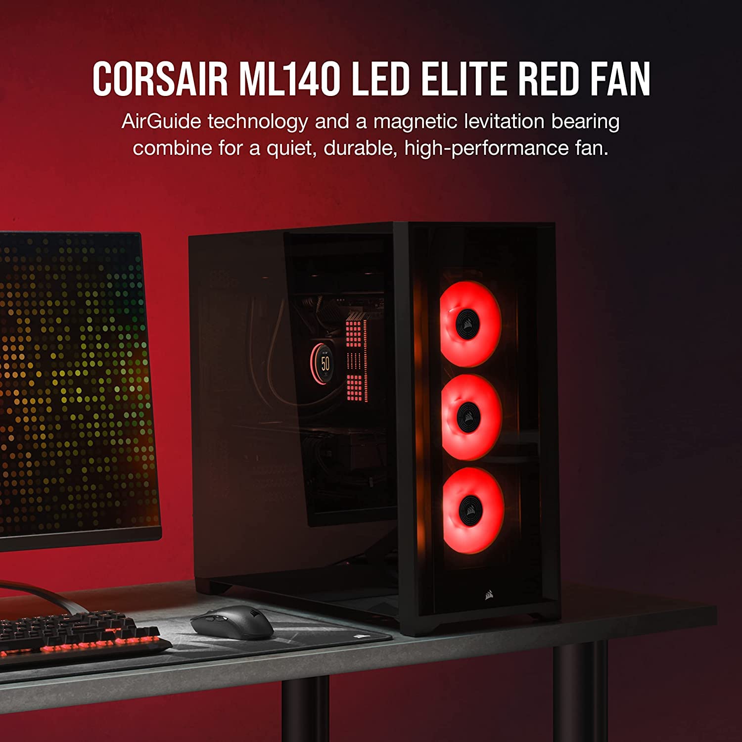 corsair-ml140-led-elite-140mm-pwm-l-fter-mit-leds-rot-einzelpackung image 2