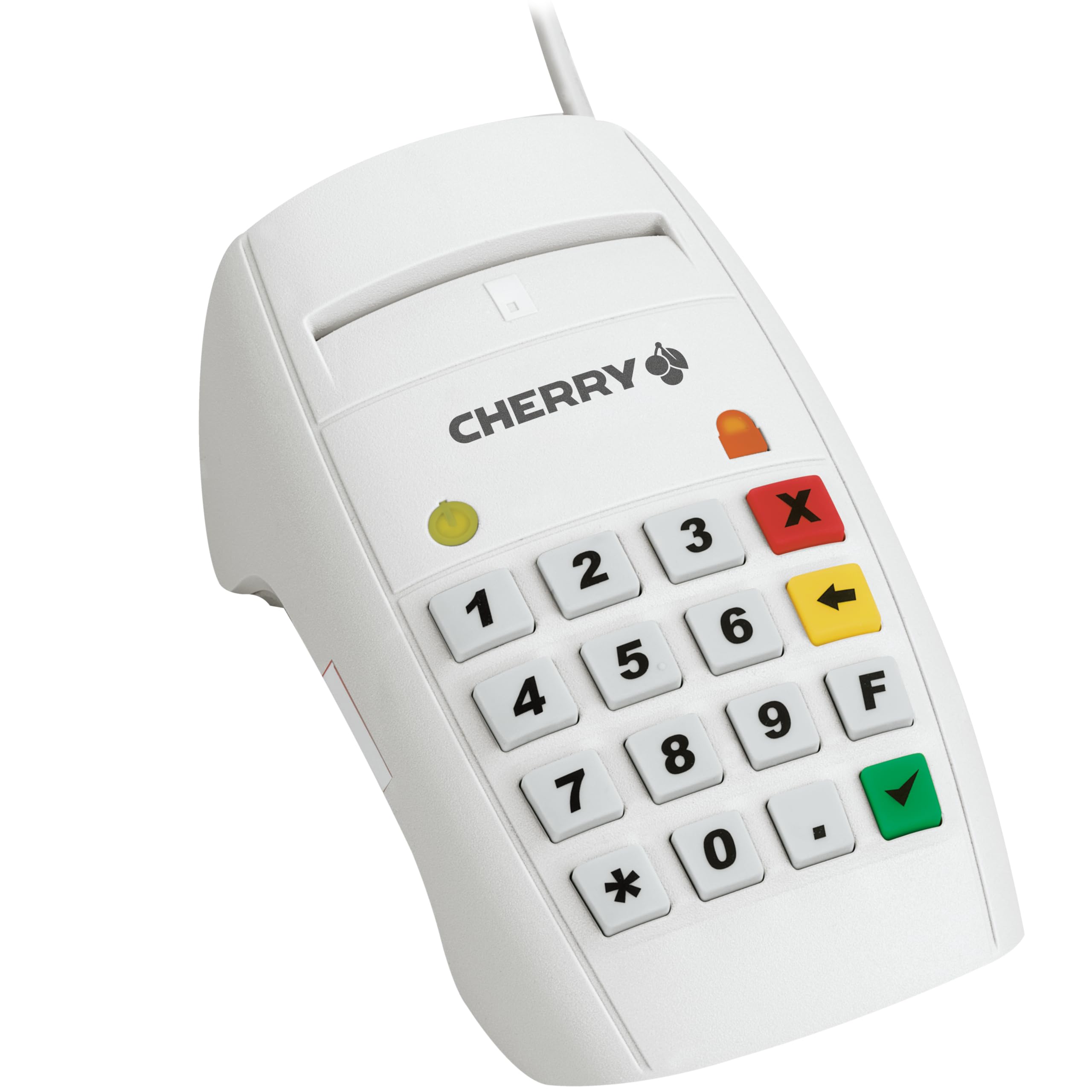 cherry-smart-terminal-st-2100-usb-chipkartenleser-mit-16-tasten-wei image 1