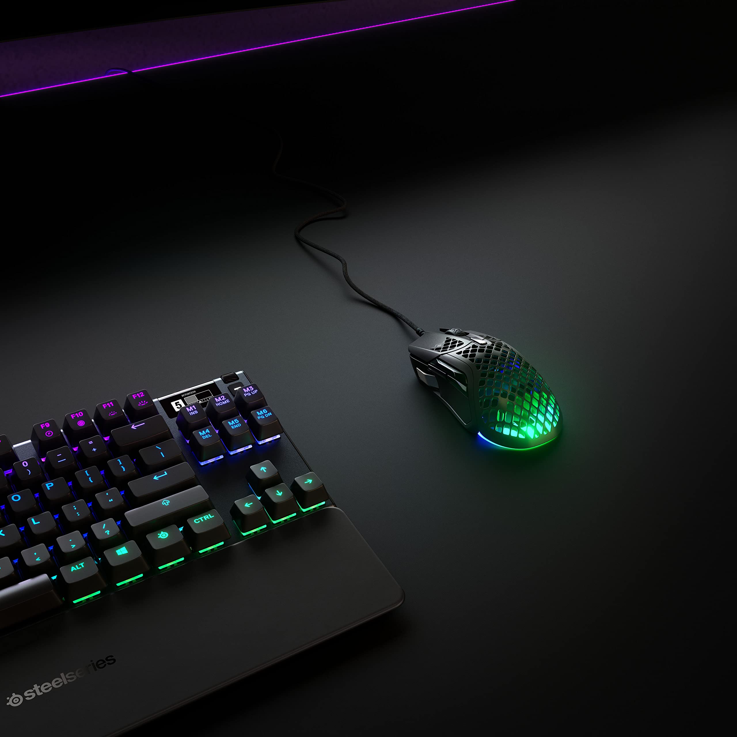 steelseries-aerox-5-rgb-gaming-maus-mit-honeycomb-design-66g-ultraleicht-wassera image 8