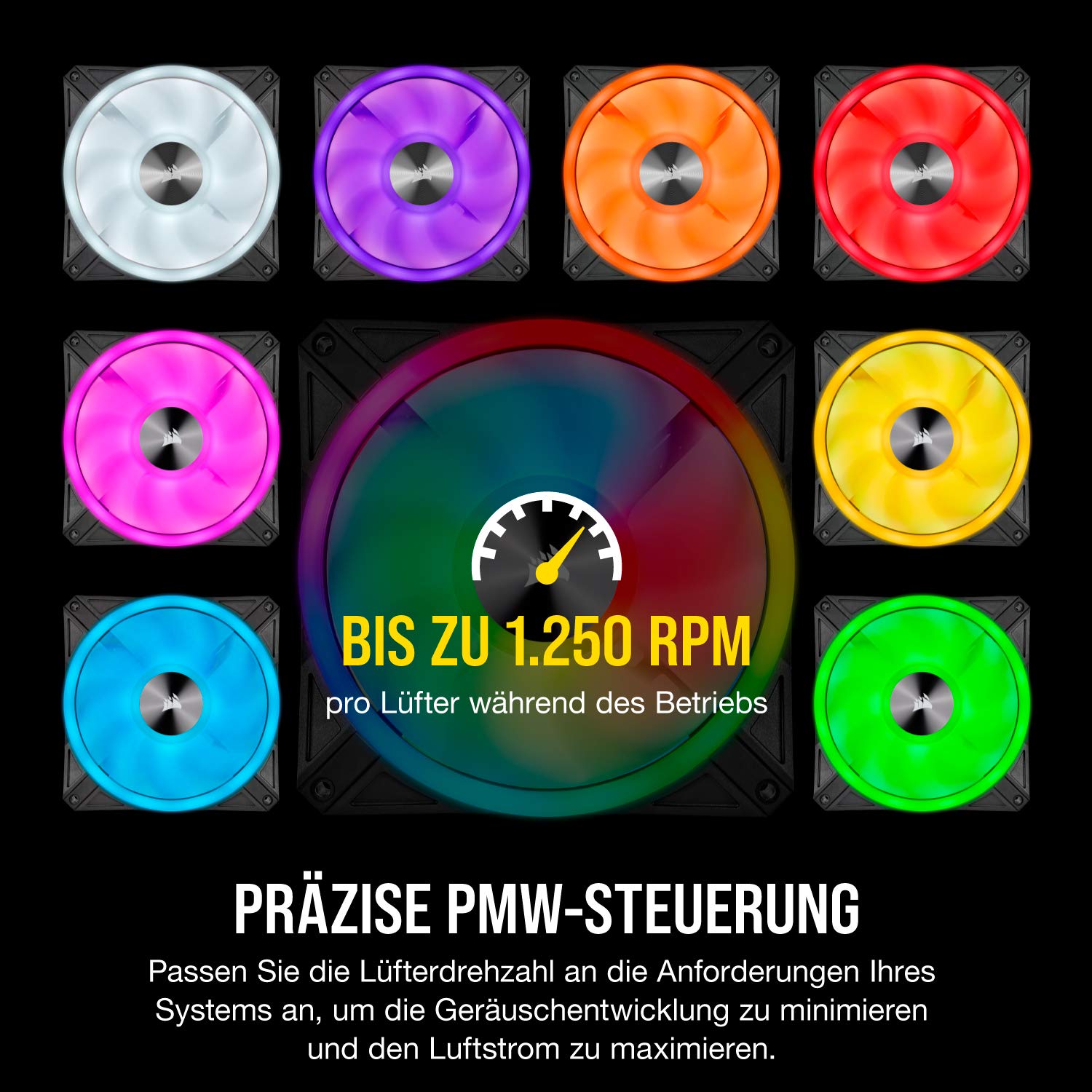 corsair-icue-ql140-rgb-140mm-l-fter-einzeln-34-rgb-leds-pwm-bis-1-250-u-min image 7
