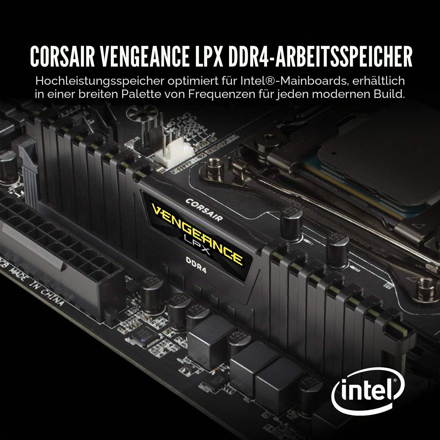 corsair-vengeance-lpx-32gb-2x16gb-ddr4-3600mhz-c18-desktop-memory-schwarz image 2