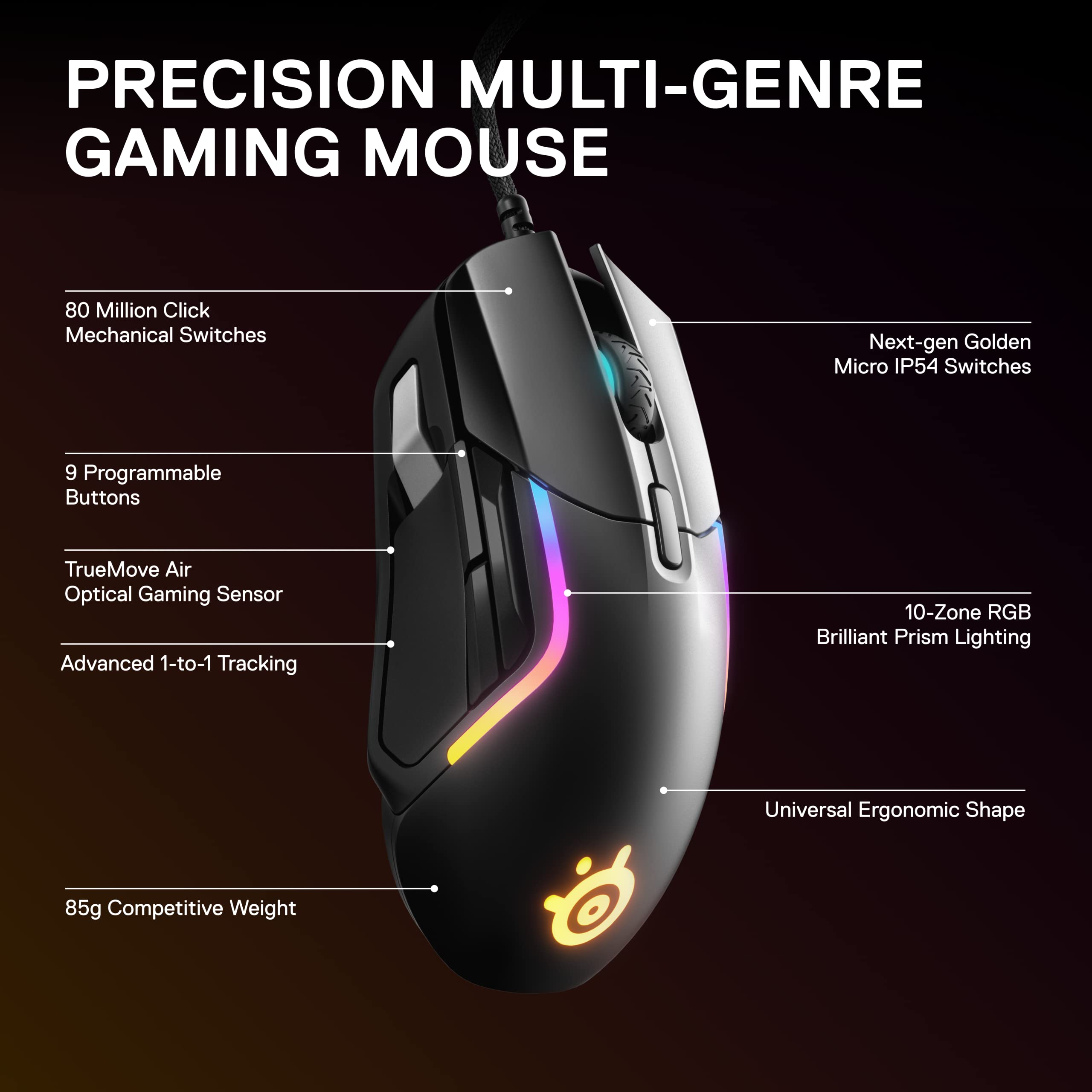 steelseries-rival-5-gaming-maus-9-programmierbare-tasten-truemove-air-sensor-85g image 5