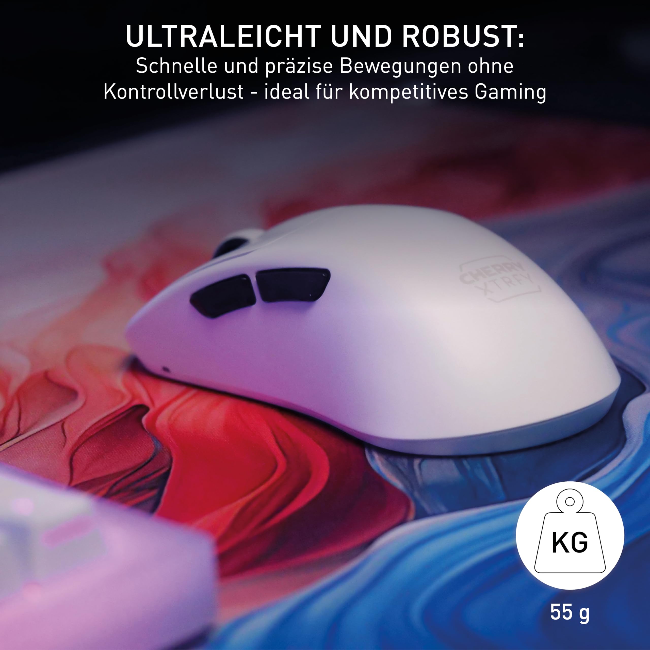 cherry-xtrfy-m64-pro-wireless-ultralichte-kabellose-gaming-maus-8k-55g-wei image 6