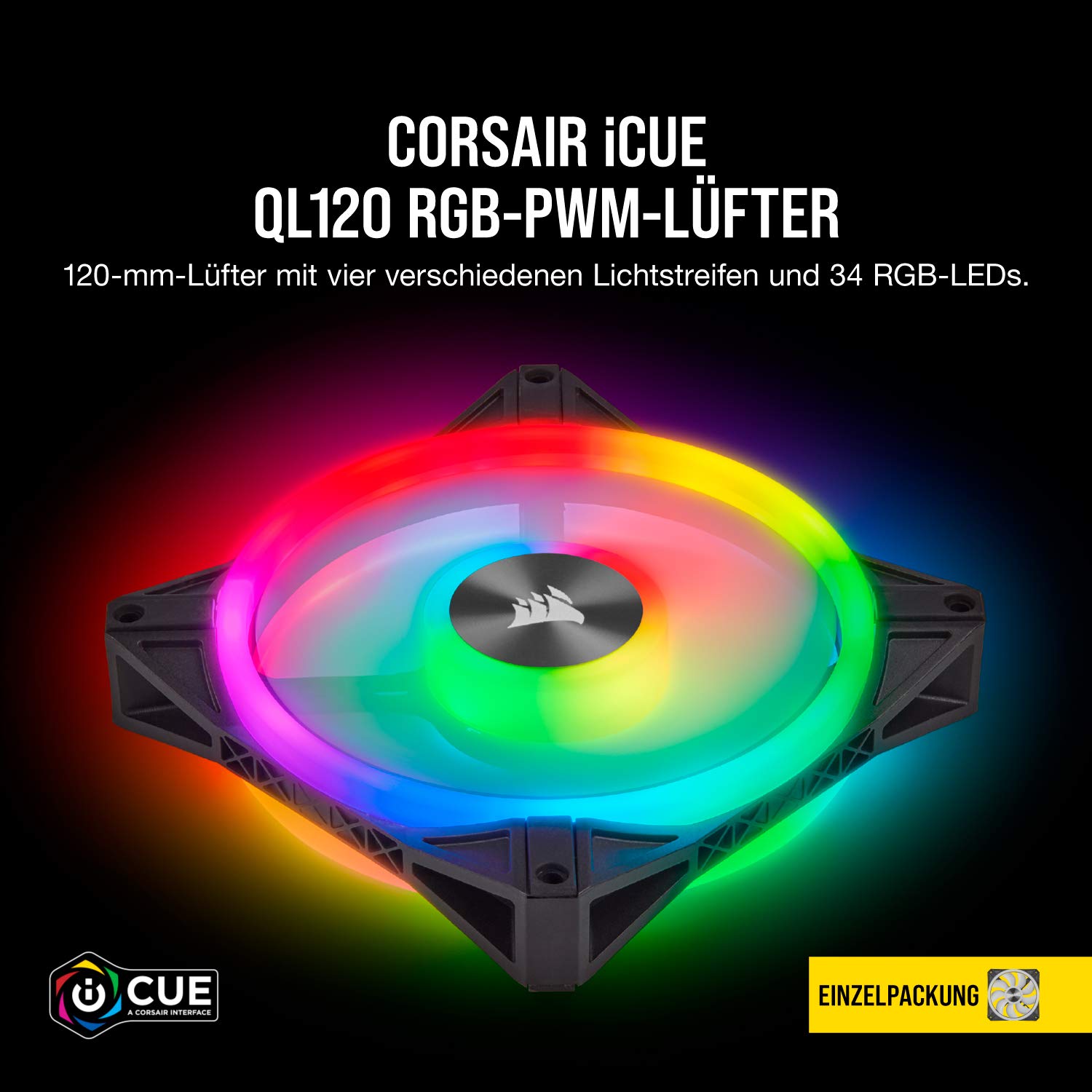 corsair-icue-ql120-rgb-120-mm-pwm-l-fter-einzelpackung-f-r-die-rgb-k-hlung image 3