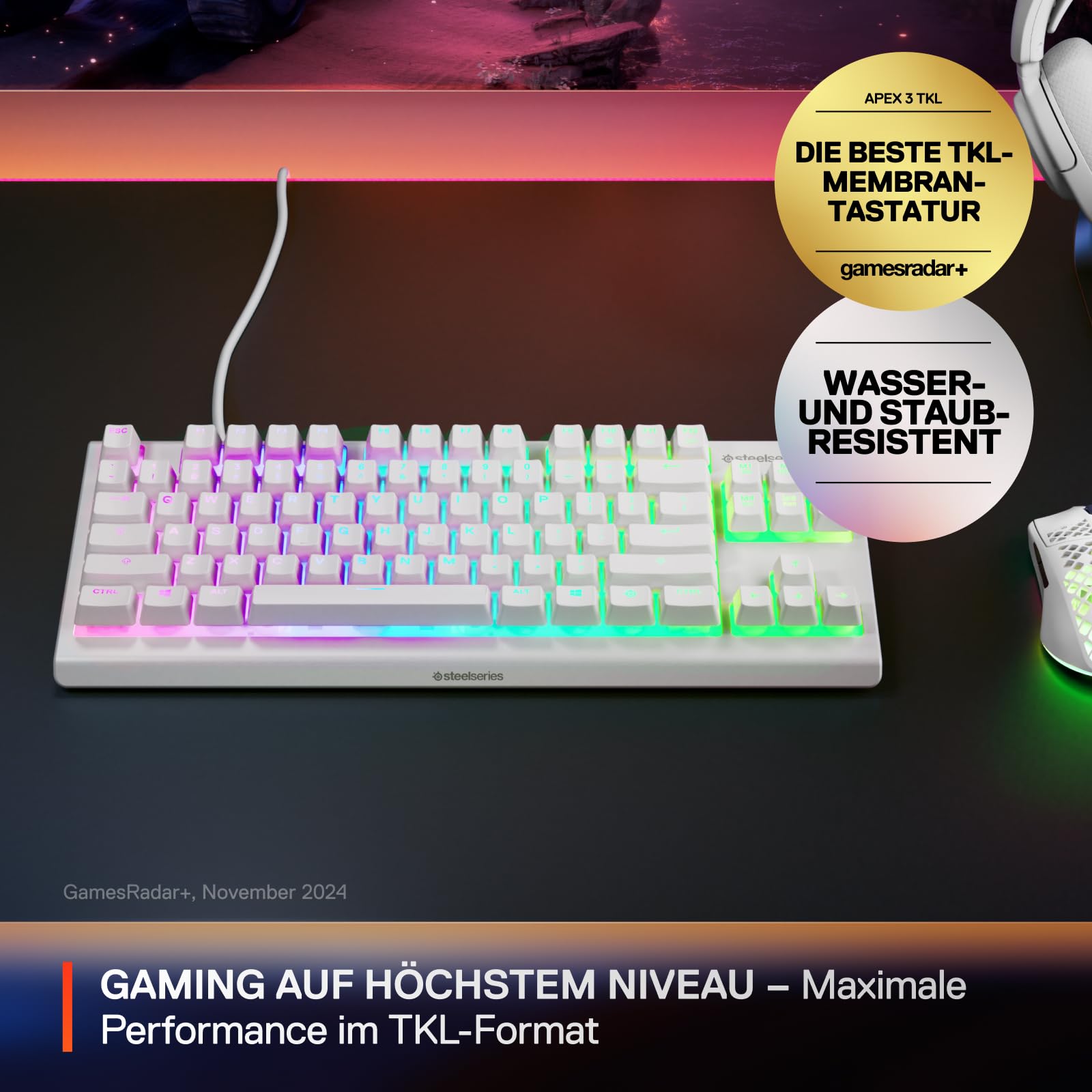 steelseries-apex-3-tkl-white-rgb-gaming-tastatur-de-layout-tenkeyless-wasser-und image 2