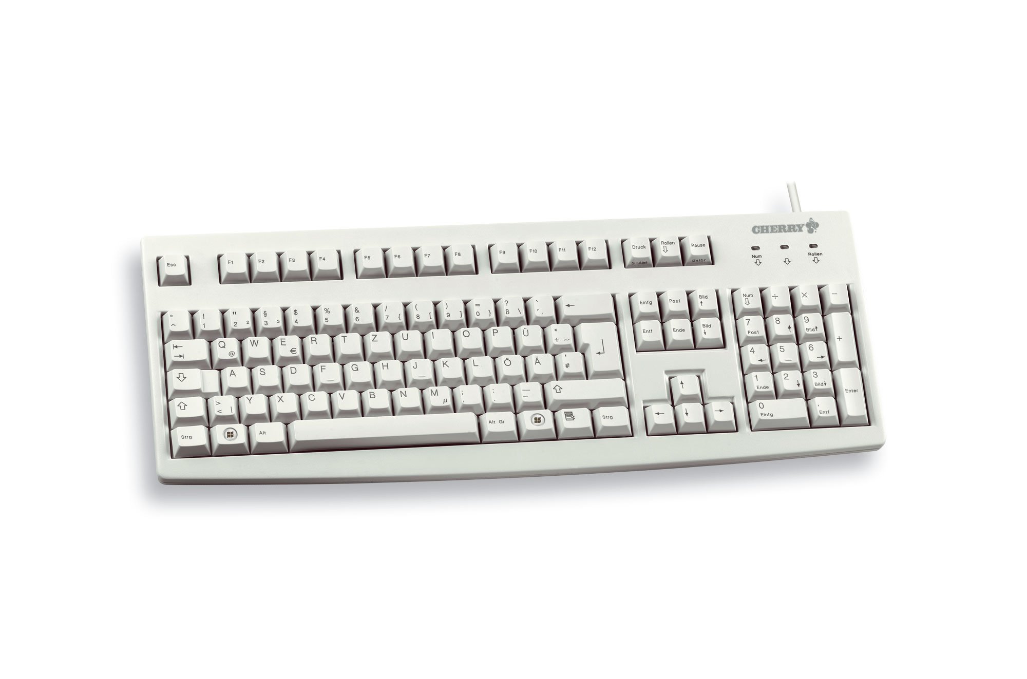 cherry-g83-6105-kabelgebundene-tastatur-deutsch-qwertz-hellgrau-ideal-f-r-indust image 1