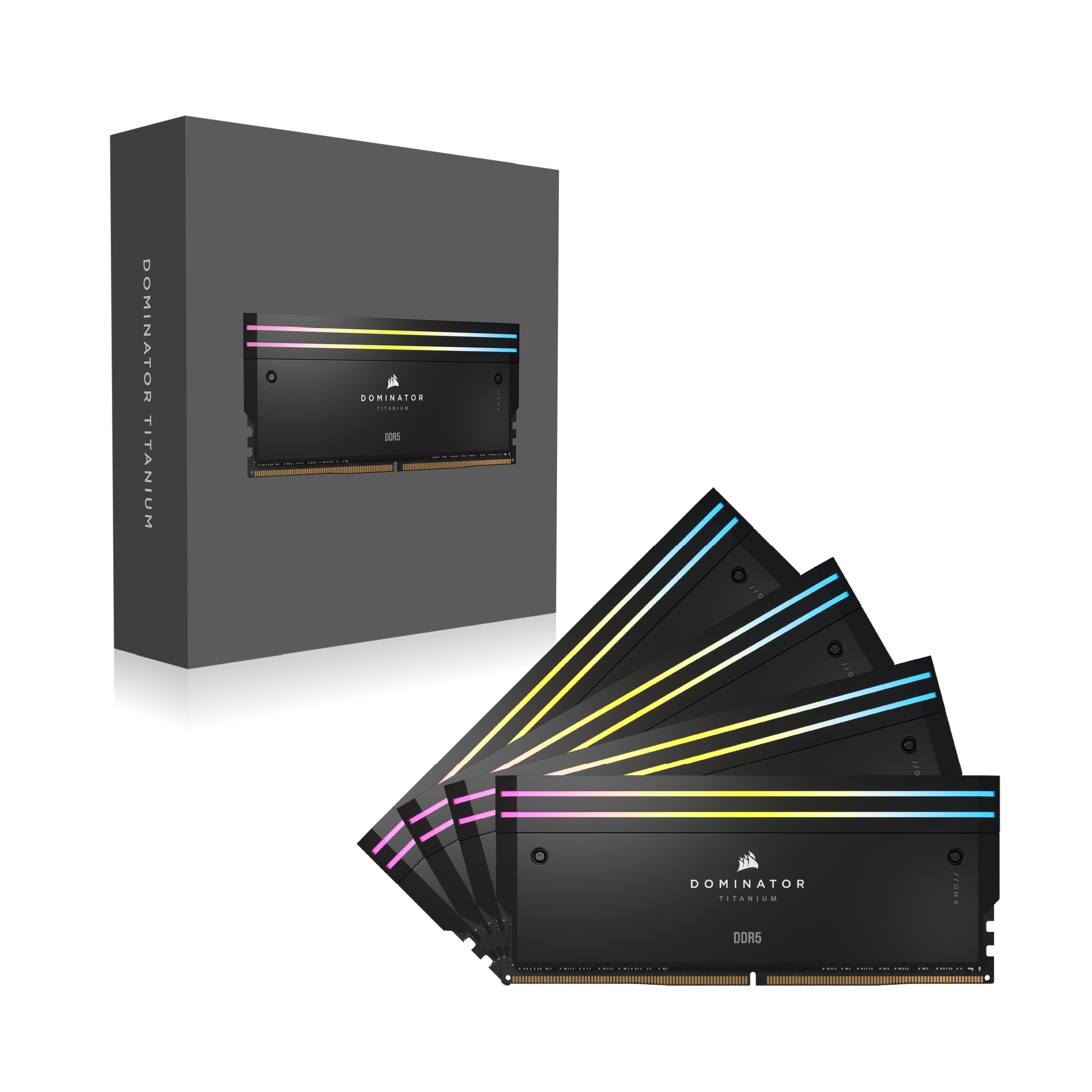 corsair-dominator-titanium-rgb-ddr5-ram-96gb-4x24gb-6400mhz-schwarz image 6