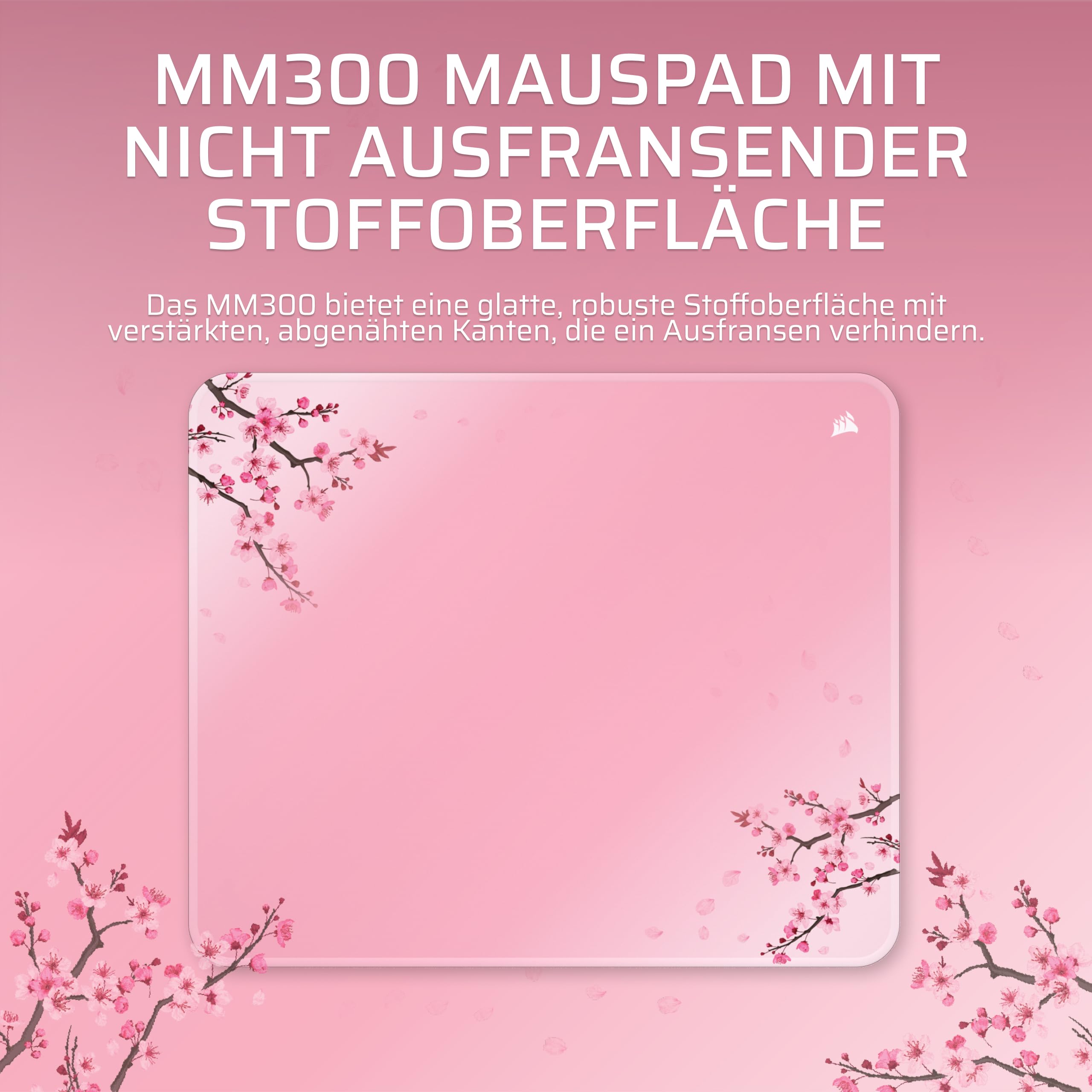 corsair-mm300-cherry-blossom-mittleres-anti-fray-gaming-mauspad-rosa-stoff-36cm- image 2