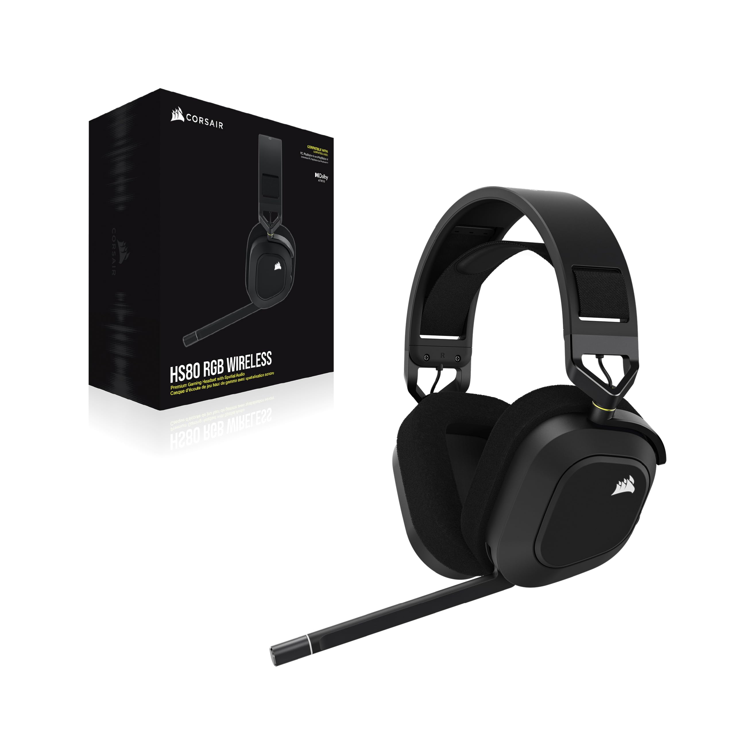 corsair-hs80-rgb-wireless-multiplattform-gaming-headset-carbon-dolby-atmos-50mm- image 8