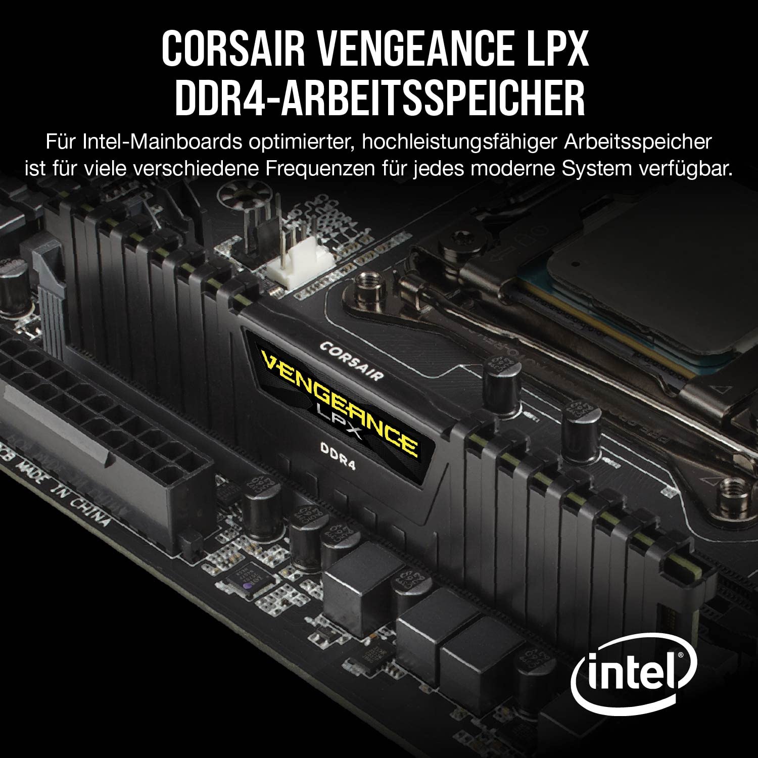 corsair-vengeance-lpx-16gb-2x8gb-ddr4-3200mhz-cl16-desktop-speicher-schwarz image 2