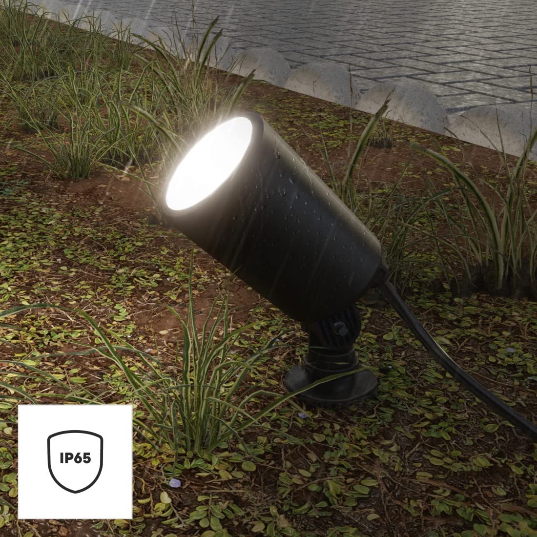 hama-smart-led-gartenstrahler-mit-erdspie-rgbw-app-sprachsteuerung-ip65-schwarz- image 6