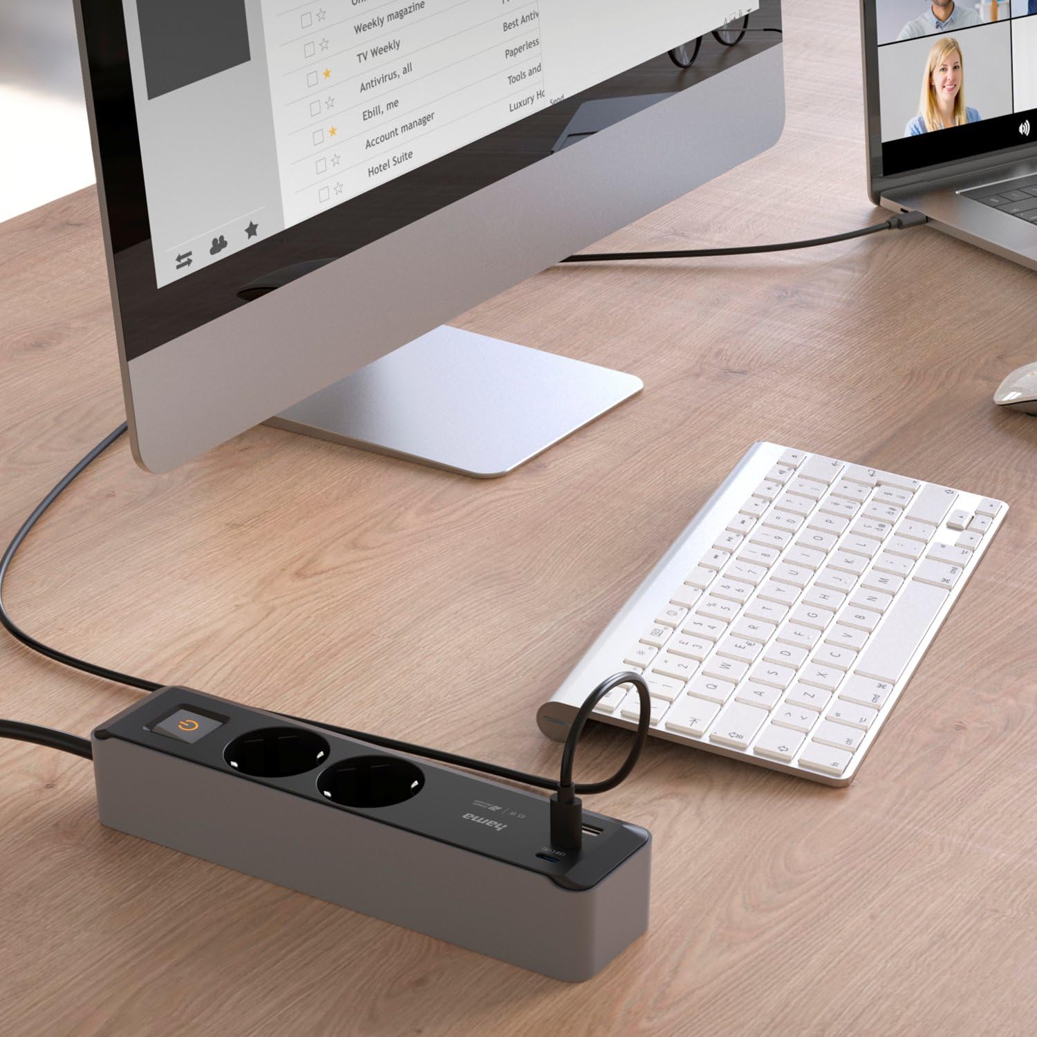 hama-5in1-steckdosenleiste-mit-65w-usb-c-ladefunktion-2-steckdosen-1x-usb-a-2x-u image 5