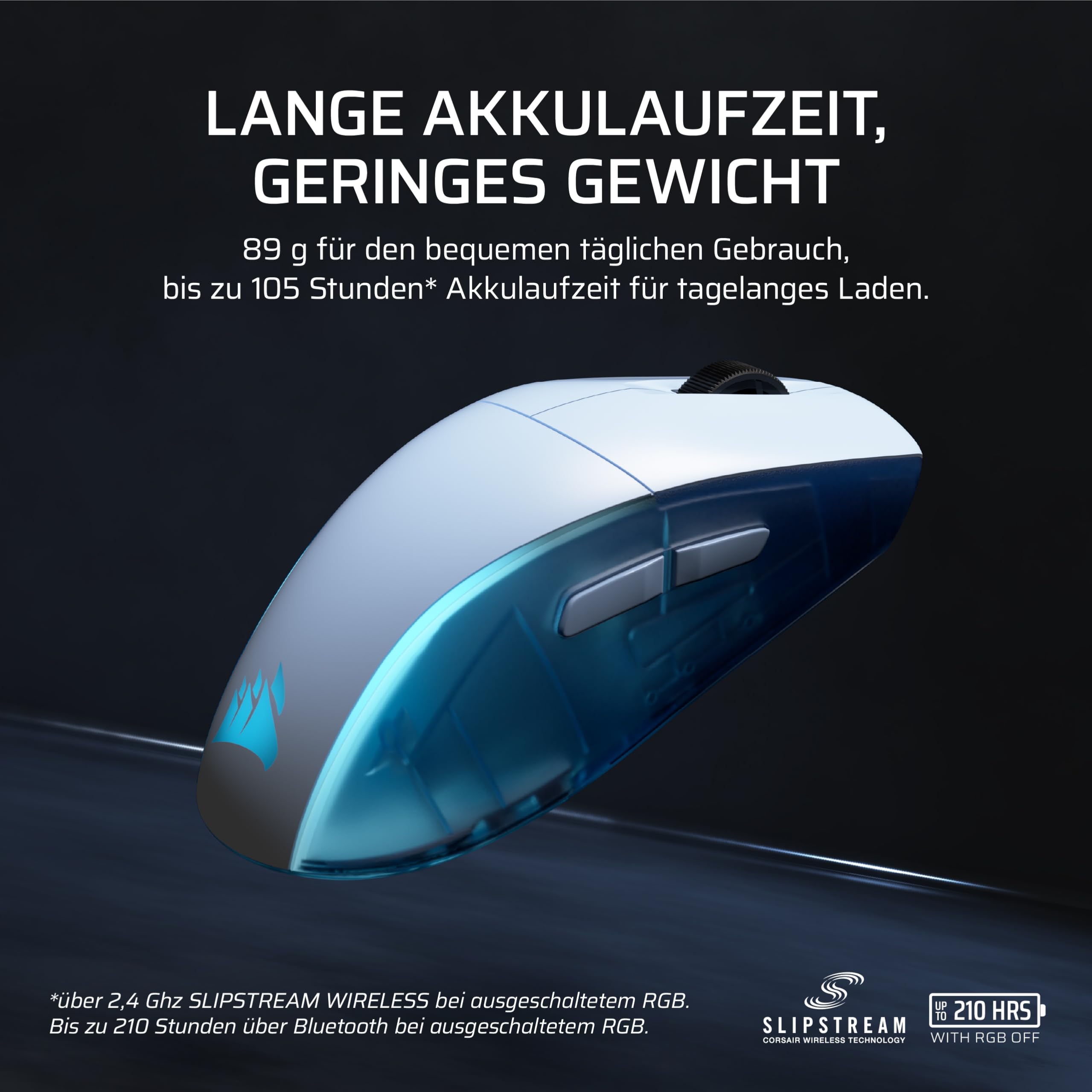 corsair-m75-wireless-rgb-fps-gaming-maus-beidh-ndig-26-000-dpi-frostwei image 6