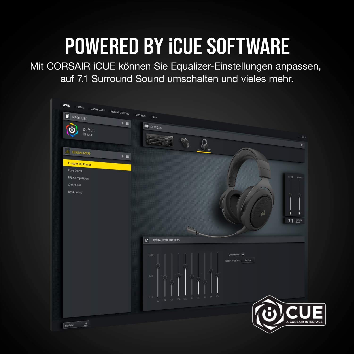 corsair-hs70-pro-wireless-gaming-headset-7-1-surround-2-4-ghz-abnehmbares-mikrof image 7