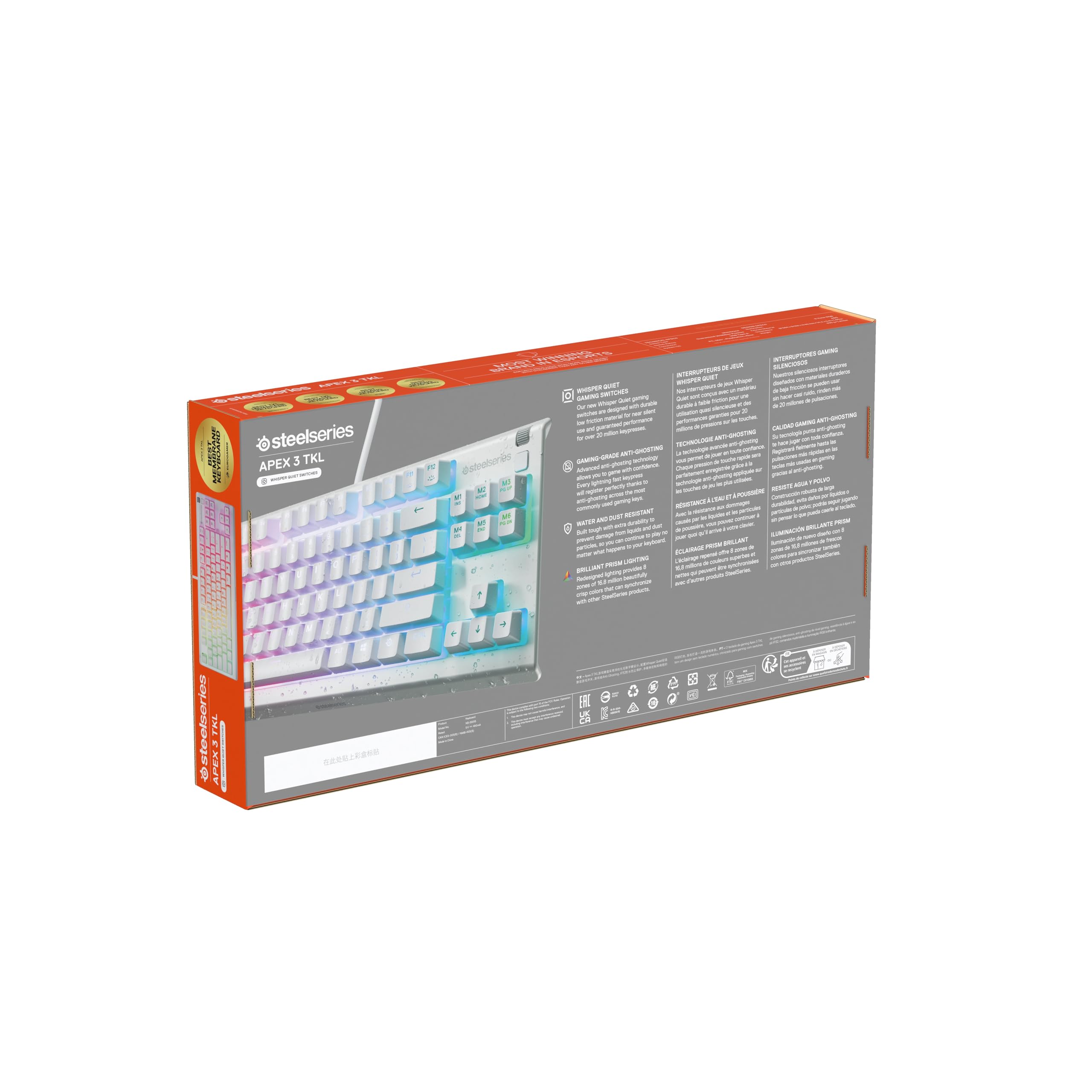 steelseries-apex-3-tkl-white-rgb-gaming-tastatur-de-layout-tenkeyless-wasser-und image 8