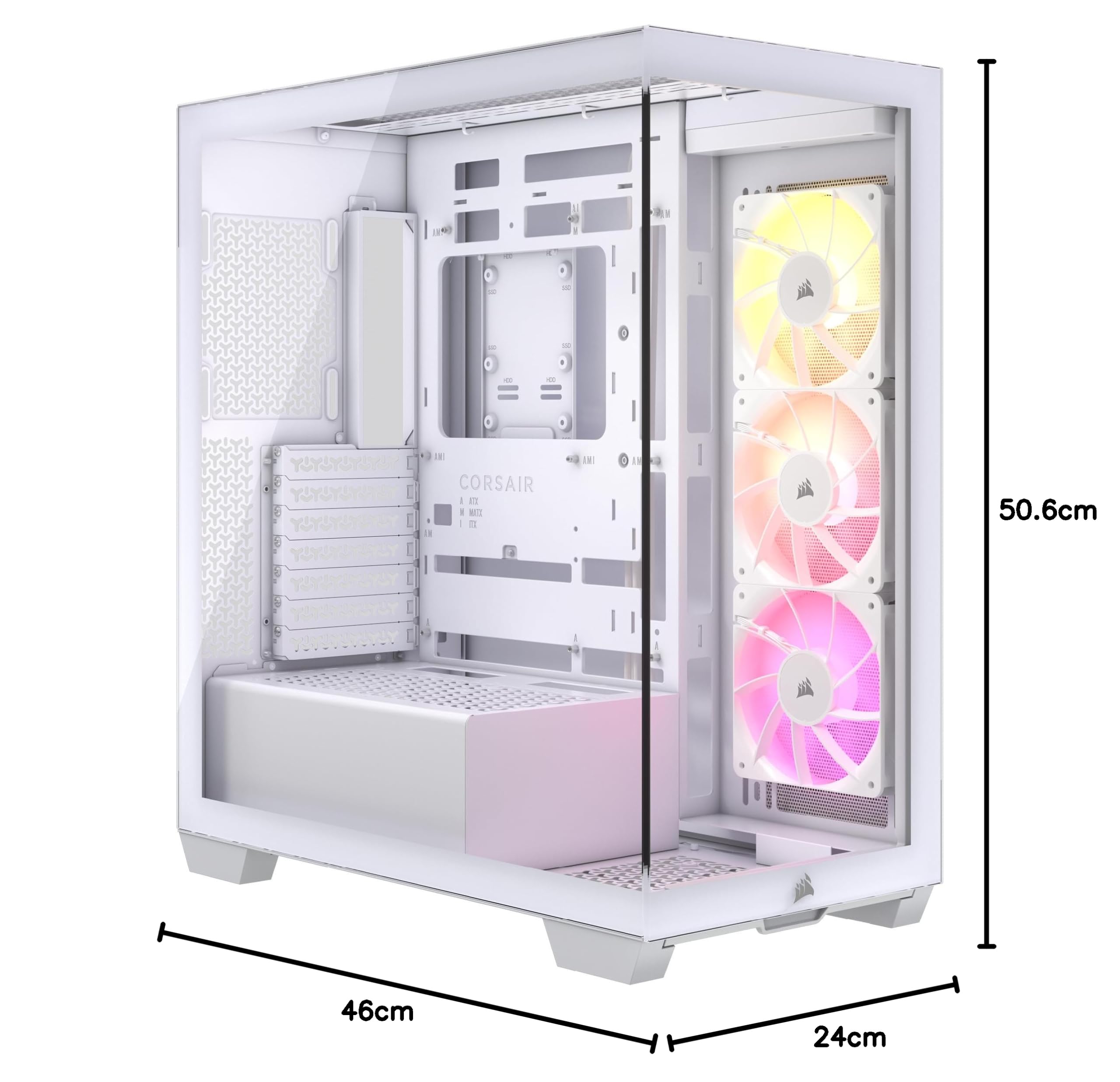 corsair-3500x-argb-mid-tower-atx-pc-geh-use-wei-mit-3x-rs120-argb-l-ftern image 2