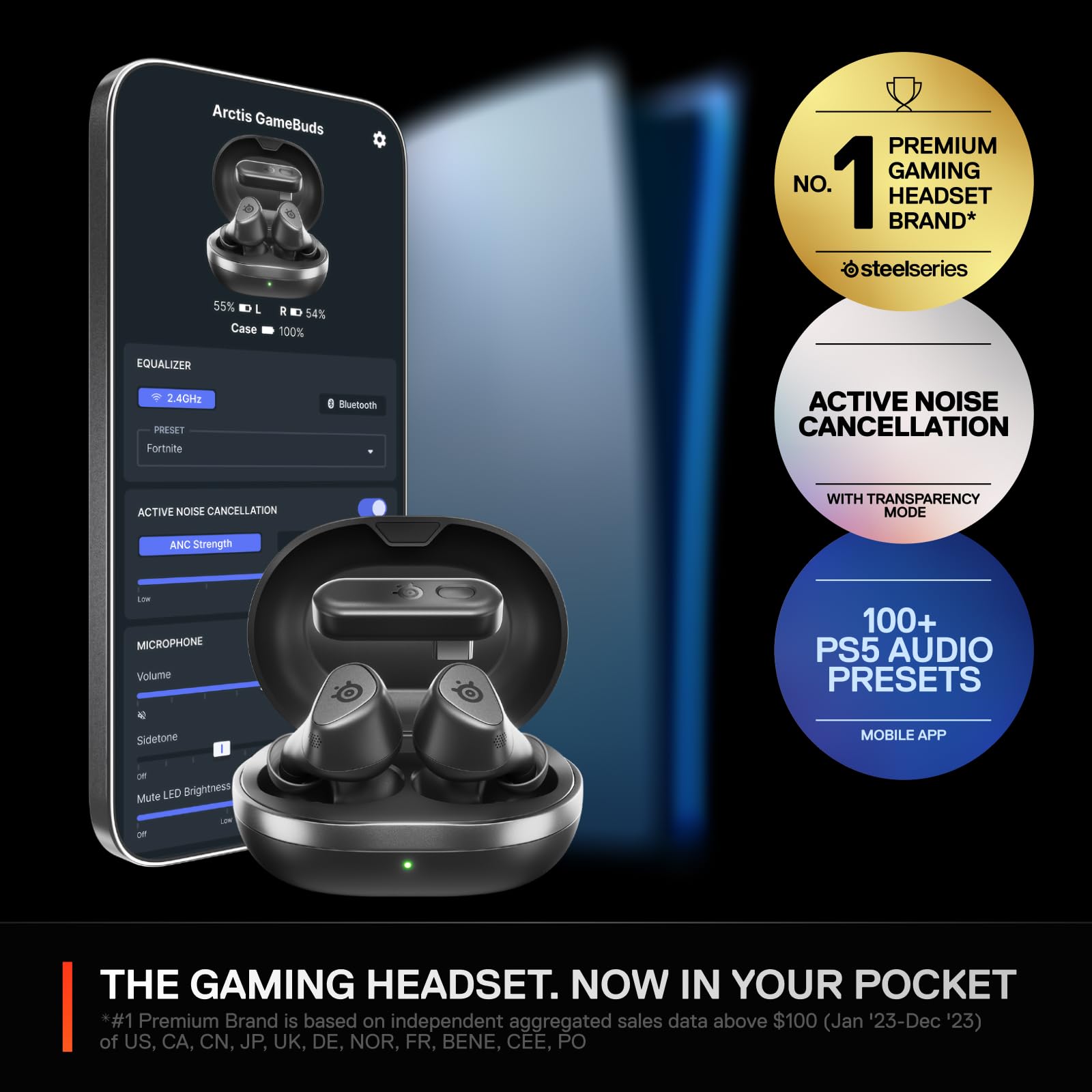 steelseries-arctis-gamebuds-for-ps5-kabellose-gaming-earbuds-mit-anc image 4