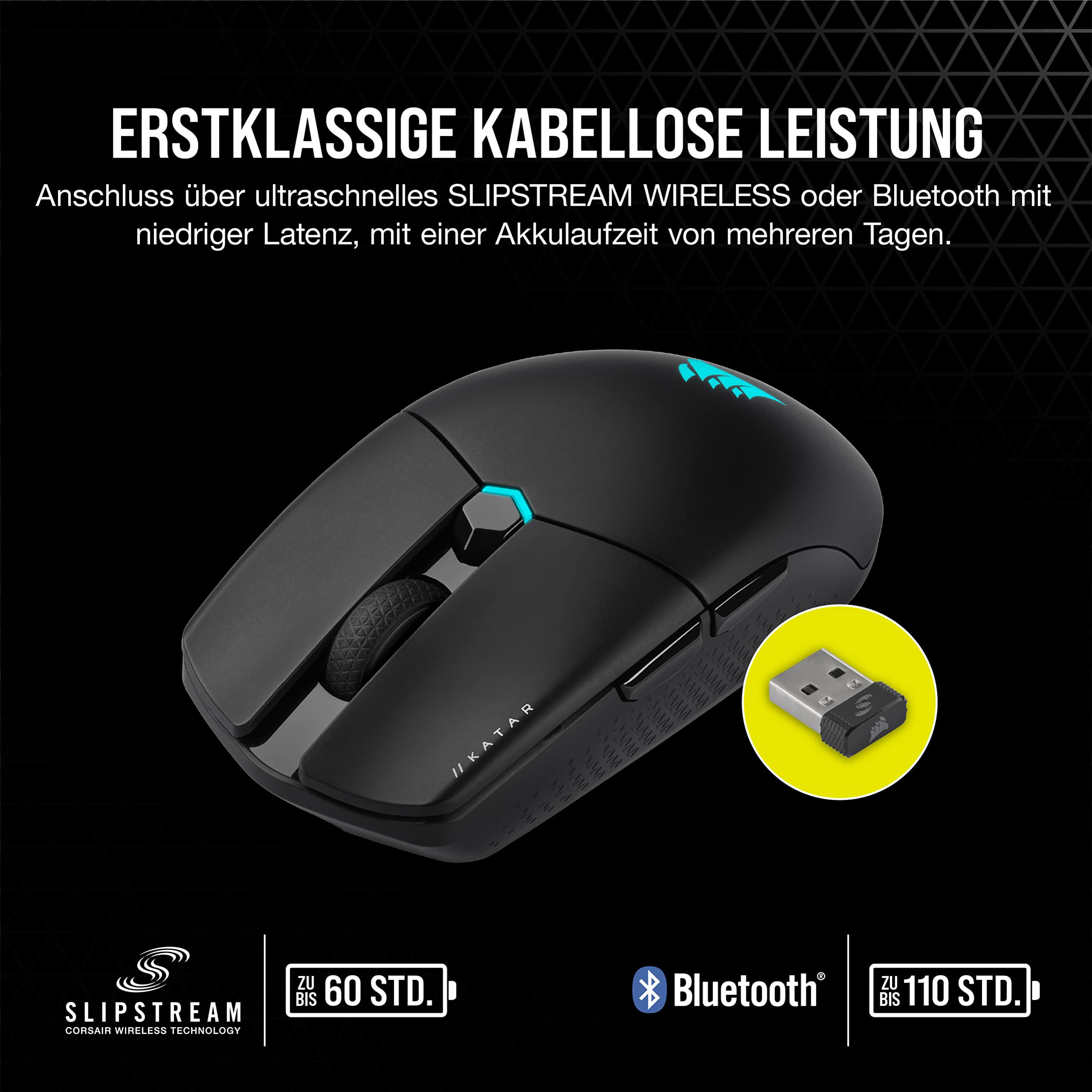 corsair-katar-elite-wireless-ultralight-fps-gaming-maus-69g-26k-dpi-slipstream-s image 5