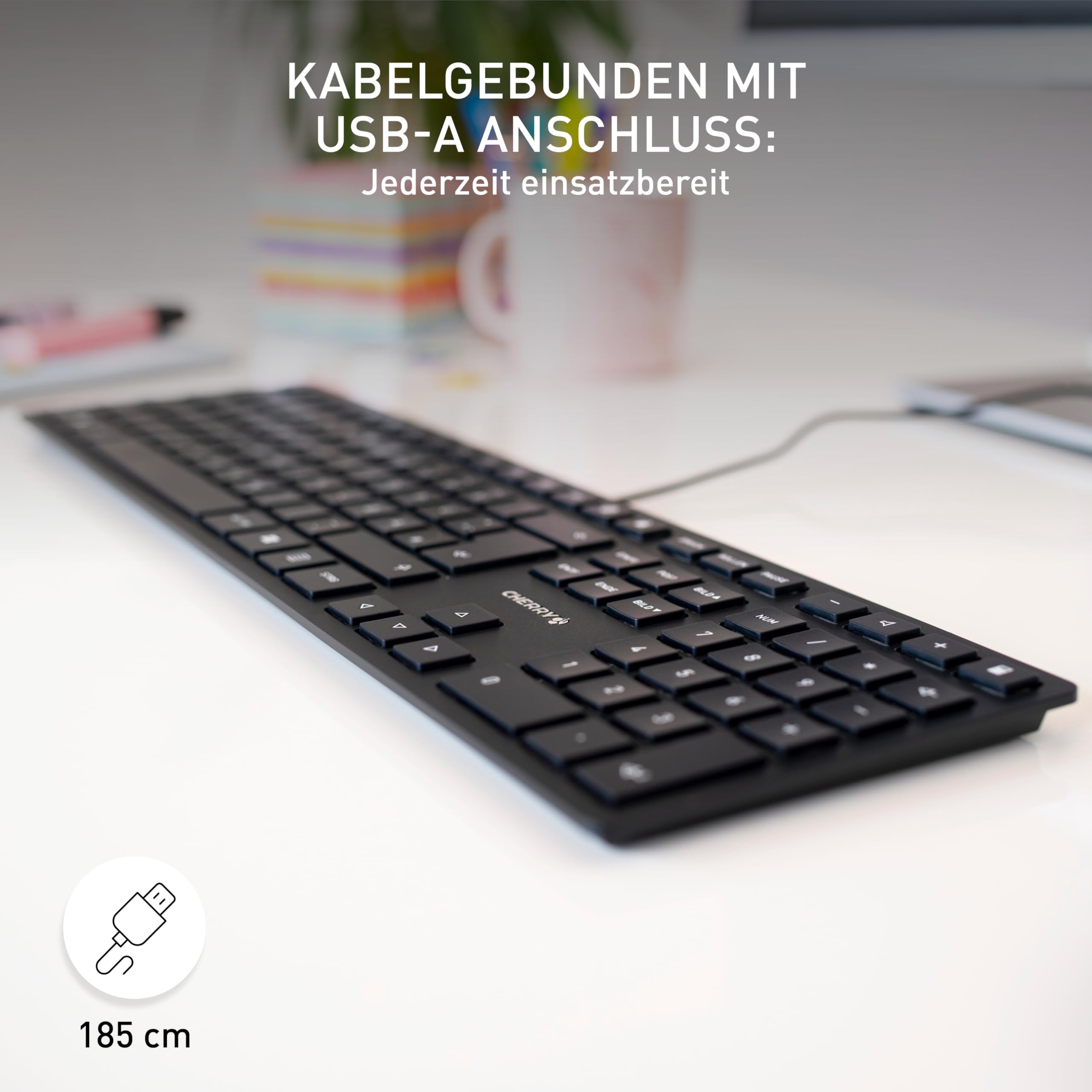 cherry-kc-6000-slim-kabellose-usb-tastatur-mit-sondertasten image 3