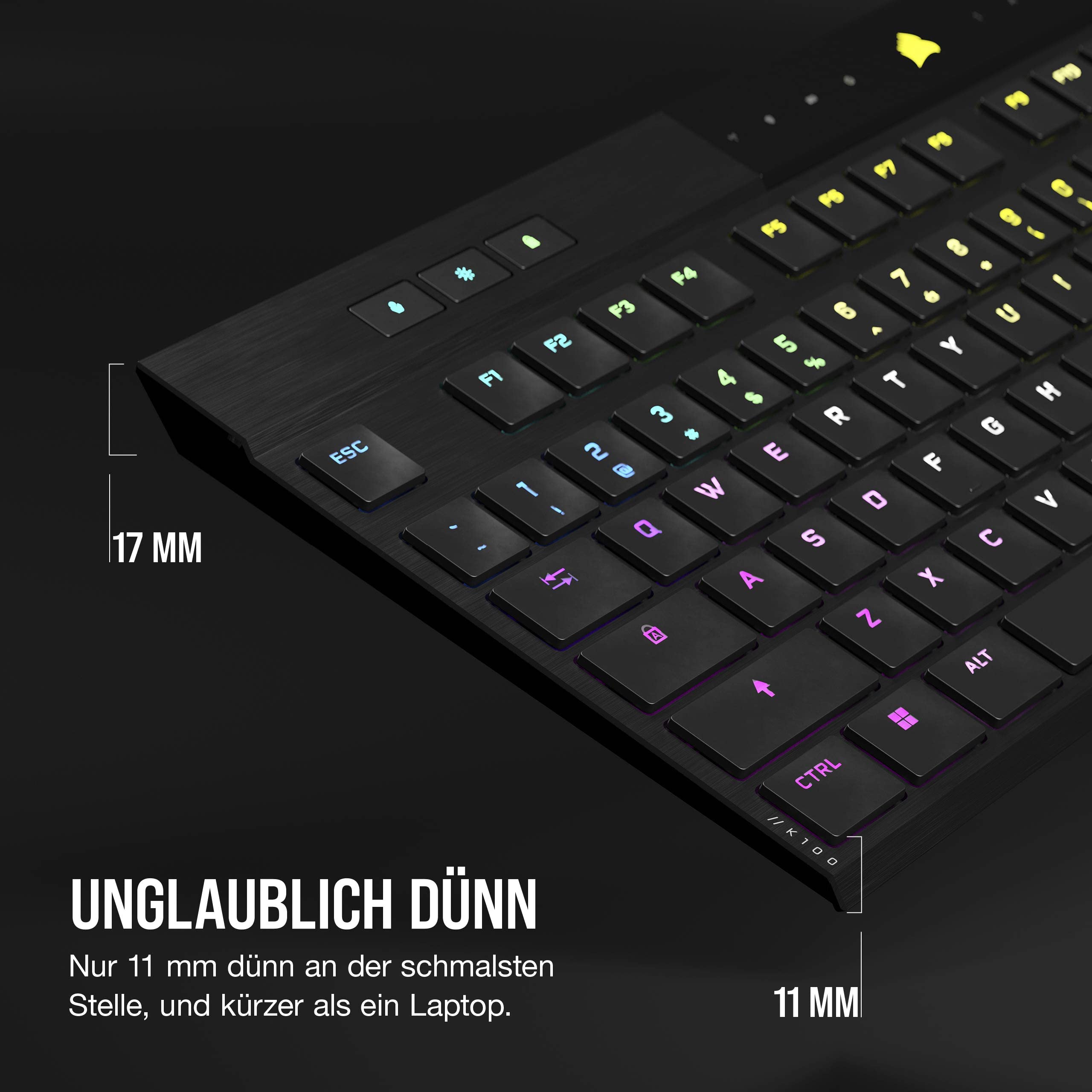 corsair-k100-air-wireless-rgb-mechanische-gaming-tastatur-schwarz image 2