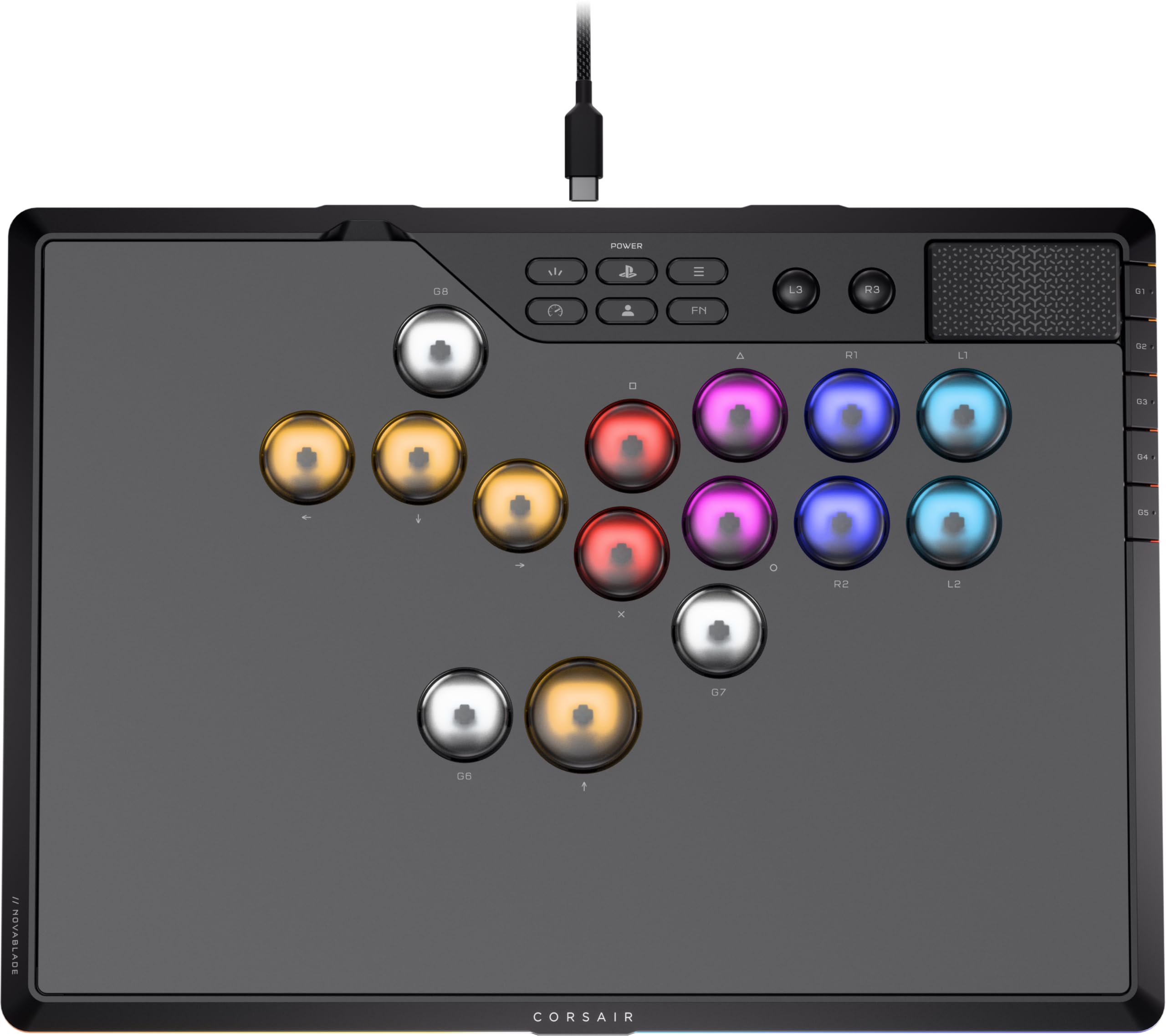 corsair-novablade-pro-controller-hall-effekt-kabel-und-hebellos-15-tasten-f-r-ps image 1