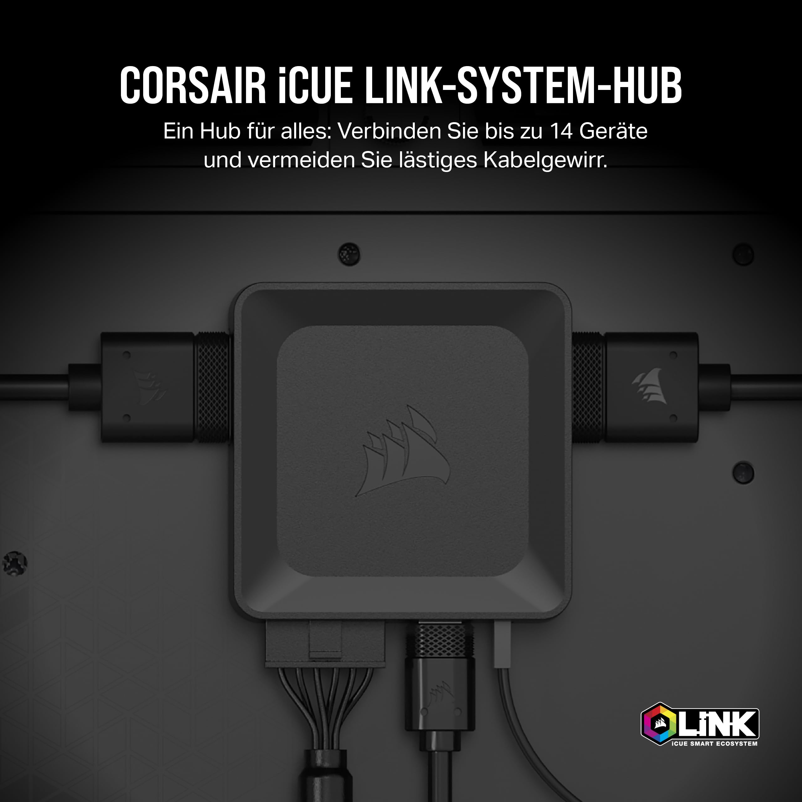 corsair-icue-link-system-hub-verbindet-bis-zu-14-icue-link-ger-te-reduziert-kabe image 2