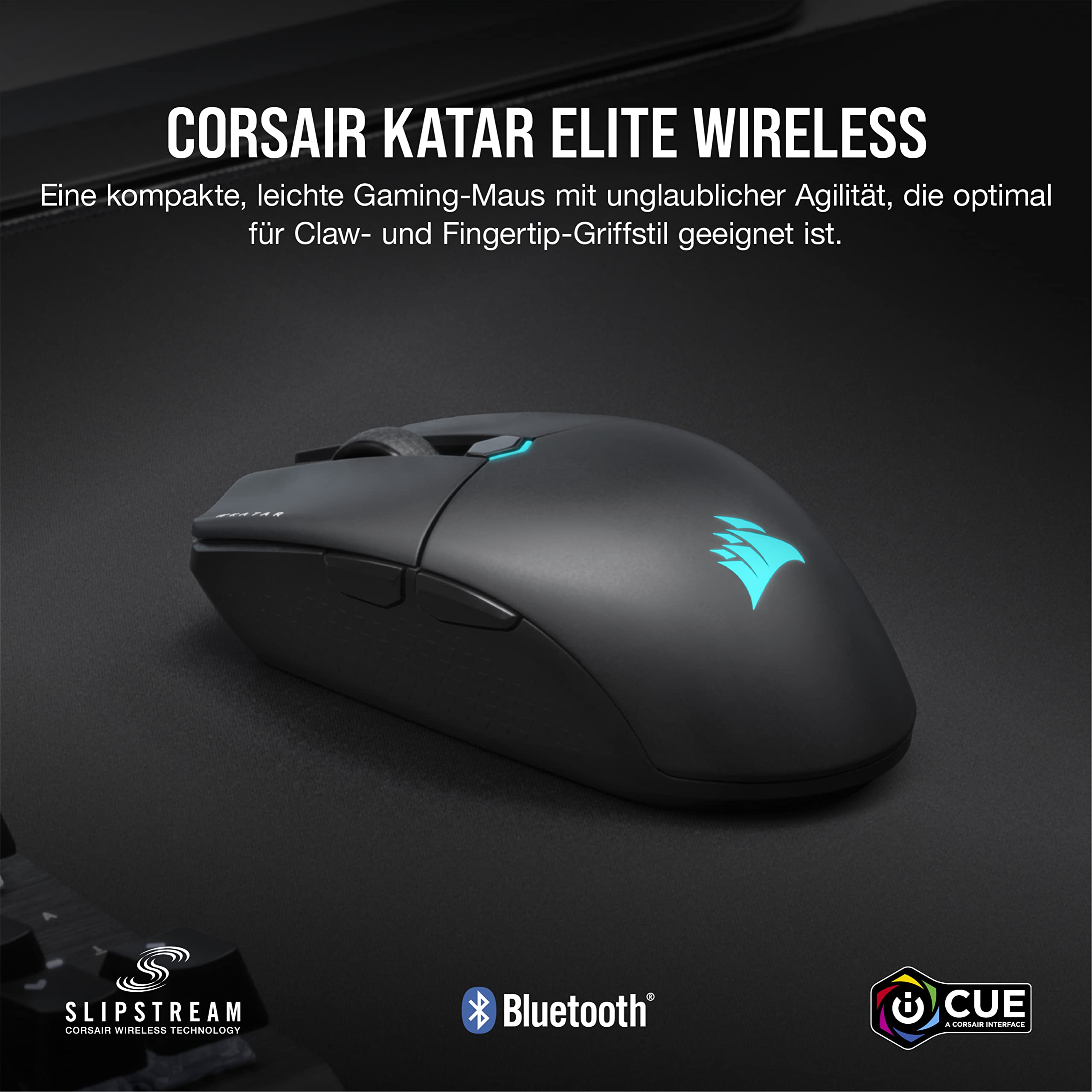 corsair-katar-elite-wireless-ultralight-fps-gaming-maus-69g-26k-dpi-slipstream-s image 2