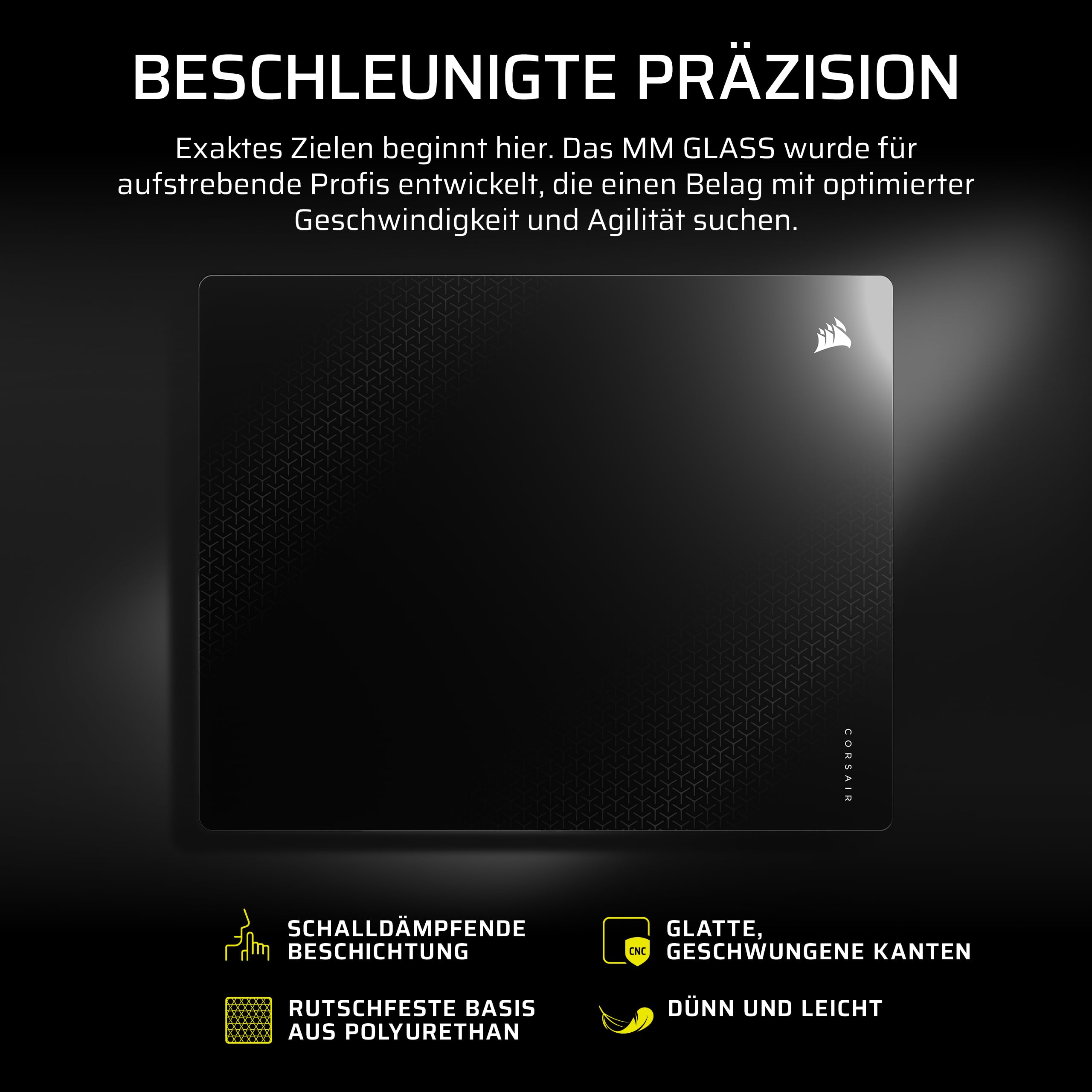 corsair-mm-glass-pr-zisions-gaming-mauspad-large-500x400mm-schwarz-matte-glasobe image 2
