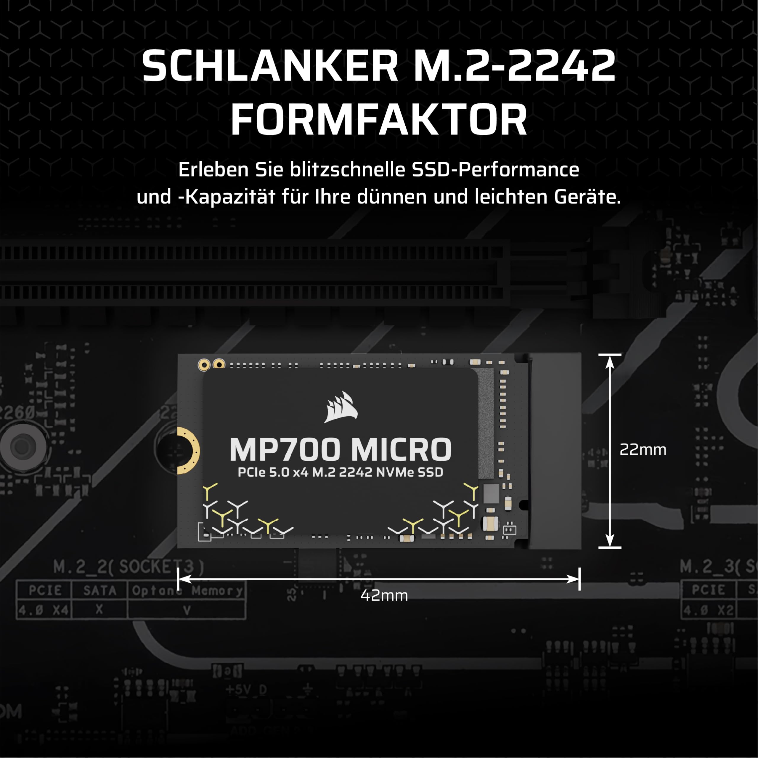 corsair-mp700-micro-4tb-pcie-5-0-nvme-m-2-2242-ssd-gen5-geschwindigkeit-f-r-lapt image 2