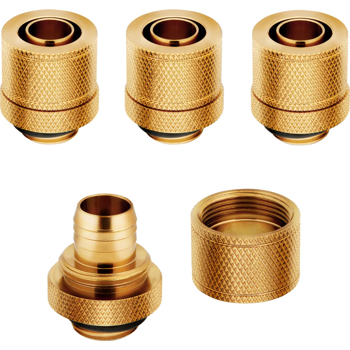 corsair-hydro-x-series-xf-compression-fittings-10-13mm-3-8-1-2-4er-pack-gold image 3