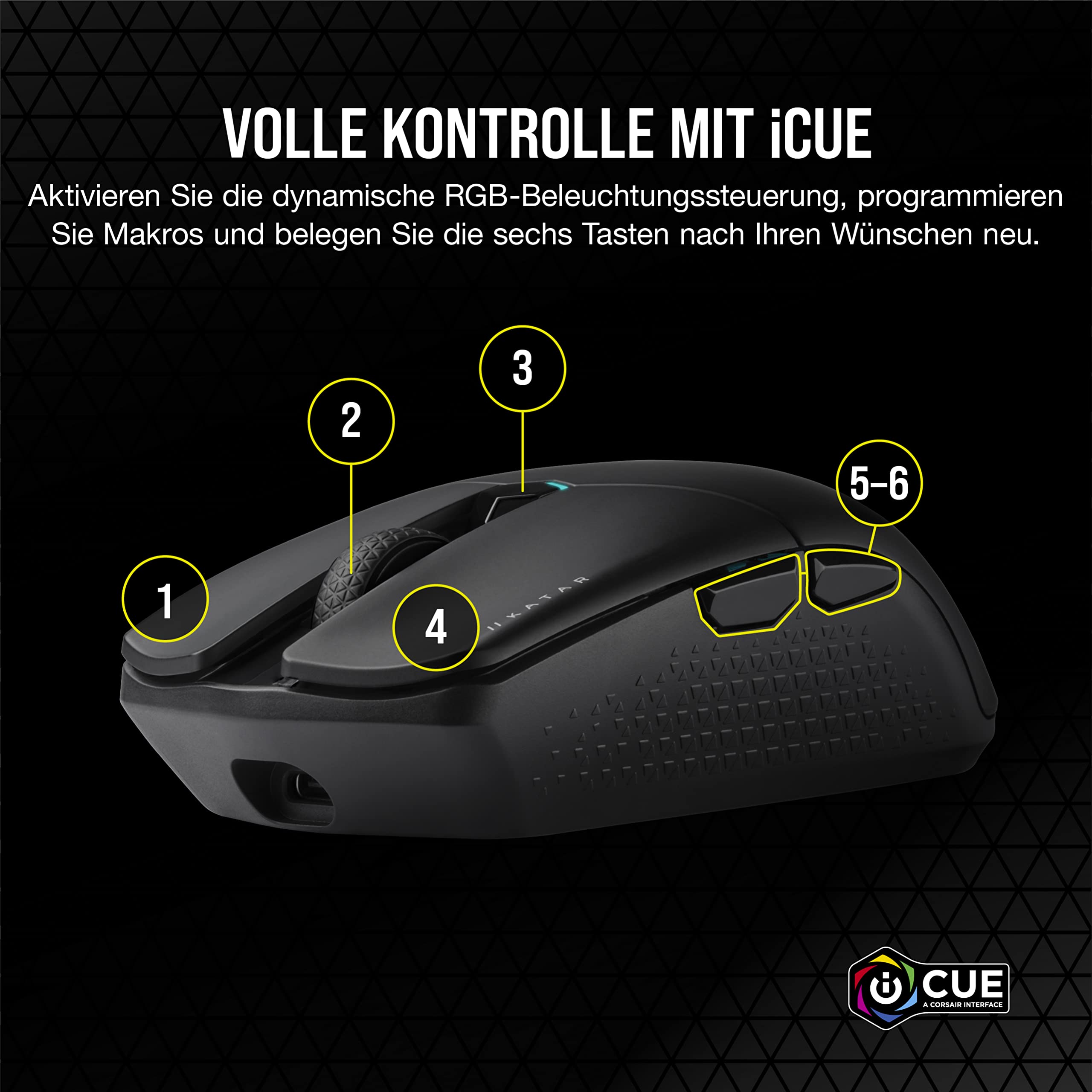 corsair-katar-elite-wireless-ultralight-fps-gaming-maus-69g-26k-dpi-slipstream-s image 4