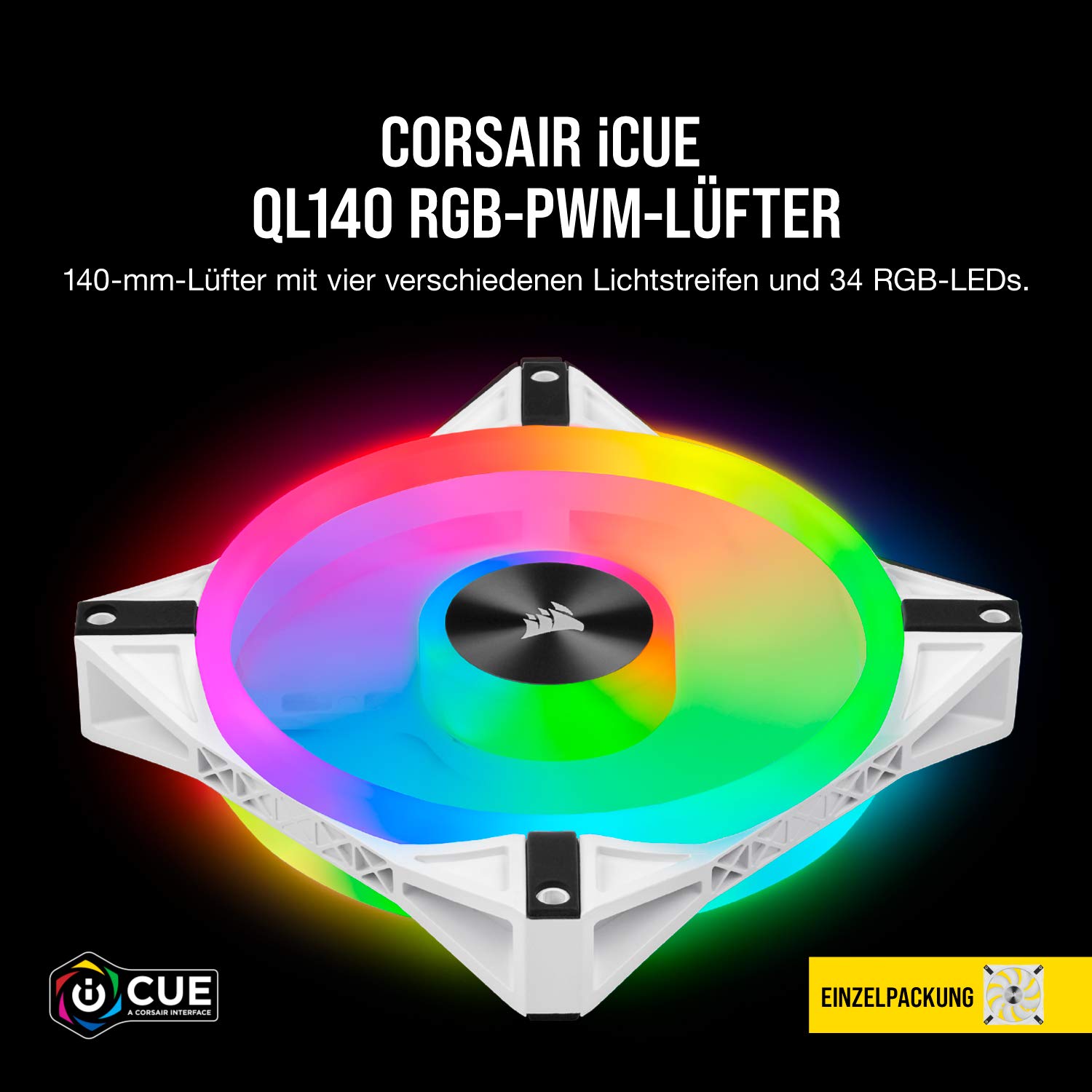 corsair-icue-ql140-rgb-140-mm-l-fter-einzelpackung-wei image 3
