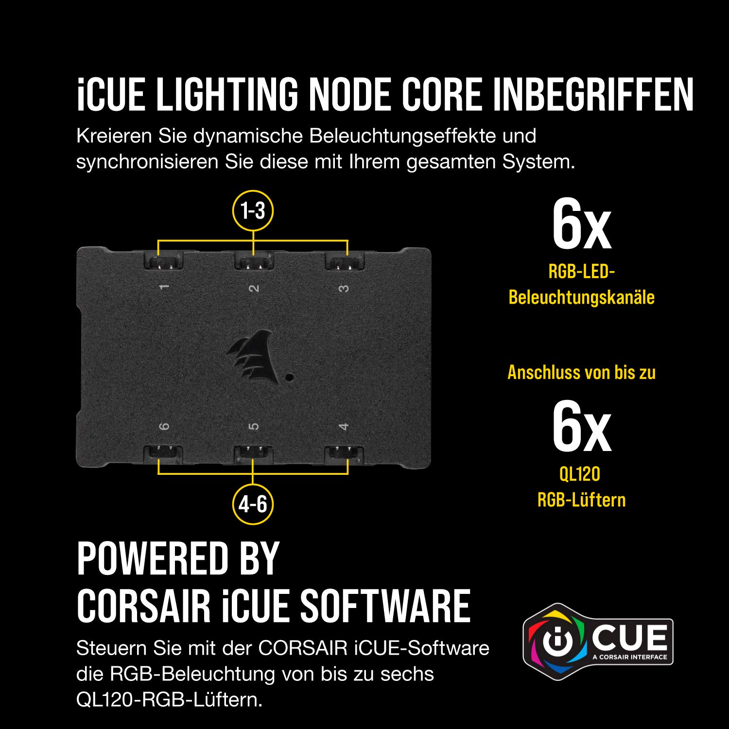 corsair-icue-ql120-rgb-120-mm-pwm-l-fter-3er-pack-wei-mit-lighting-node-core-ein image 5