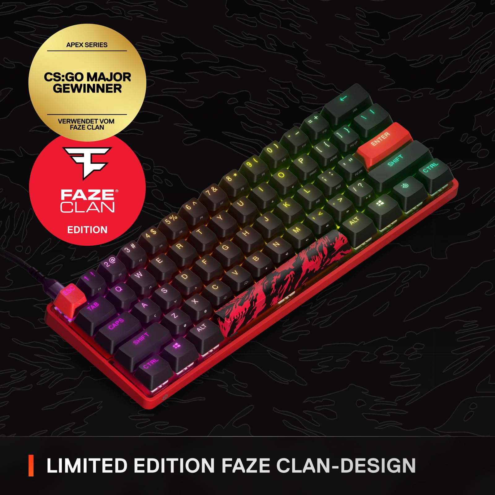 steelseries-apex-9-mini-faze-clan-edition-optische-gaming-tastatur-60-formfaktor image 2