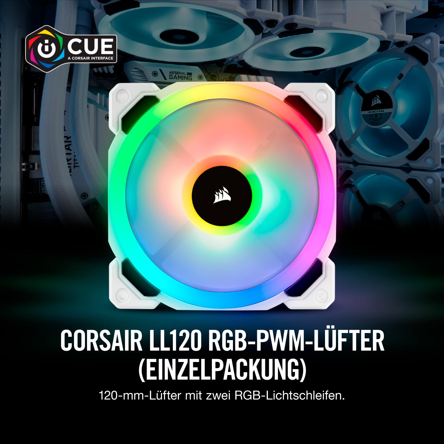 corsair-ll120-rgb-led-pwm-120-mm-pc-geh-usel-fter-einzelpackung-wei image 2