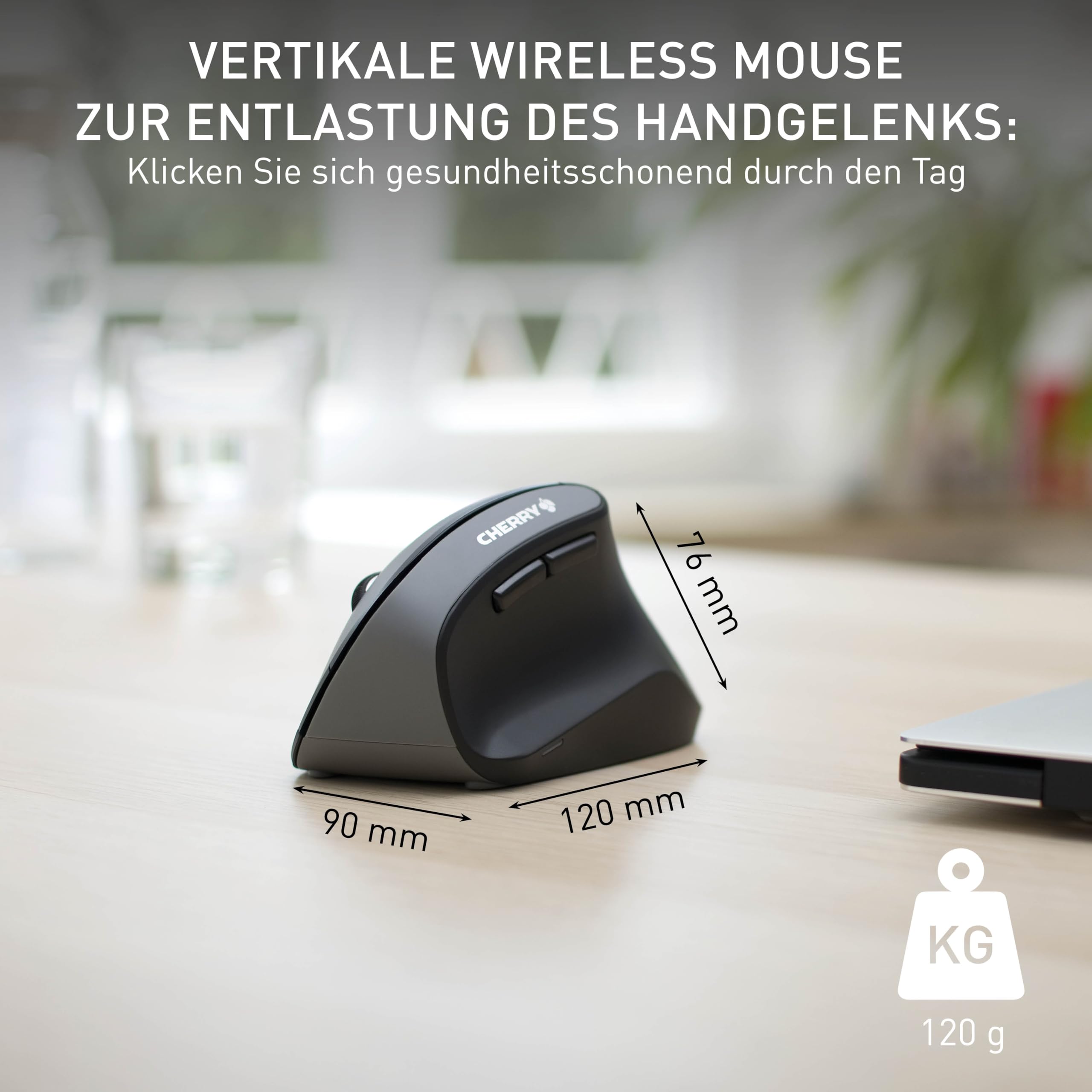 cherry-mw-4500-ergonomische-vertikale-funkmaus-f-r-rechtsh-nder-45-design-6-tast image 3