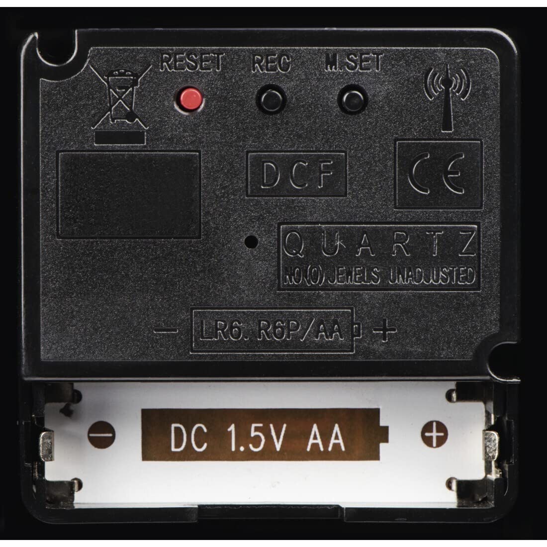 hama-funkwanduhr-30-cm-schwarz-leise-analog-mit-dcf-signal image 4