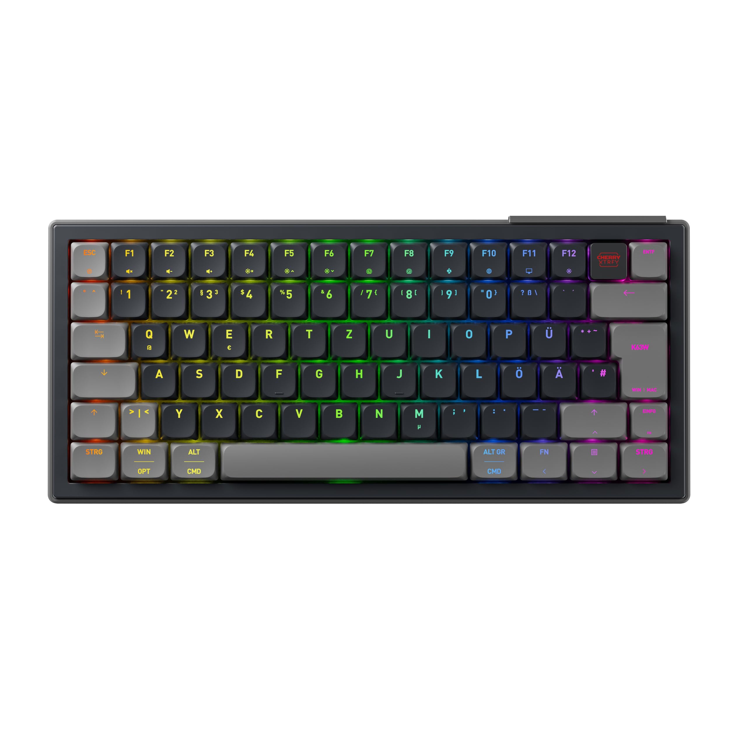 cherry-k63w-pro-compact-ultra-wideband-gaming-tastatur-de-qwertz-mechanisch-70-l image 1