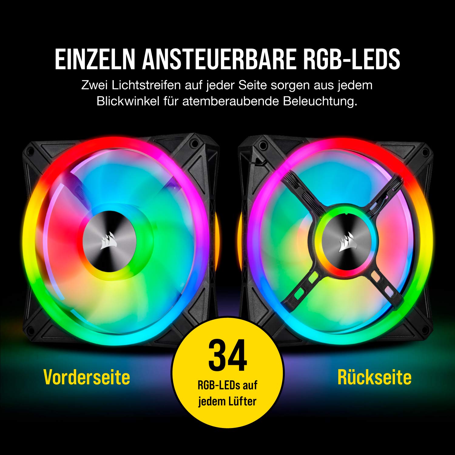 corsair-icue-ql140-rgb-140mm-l-fter-einzeln-34-rgb-leds-pwm-bis-1-250-u-min image 5